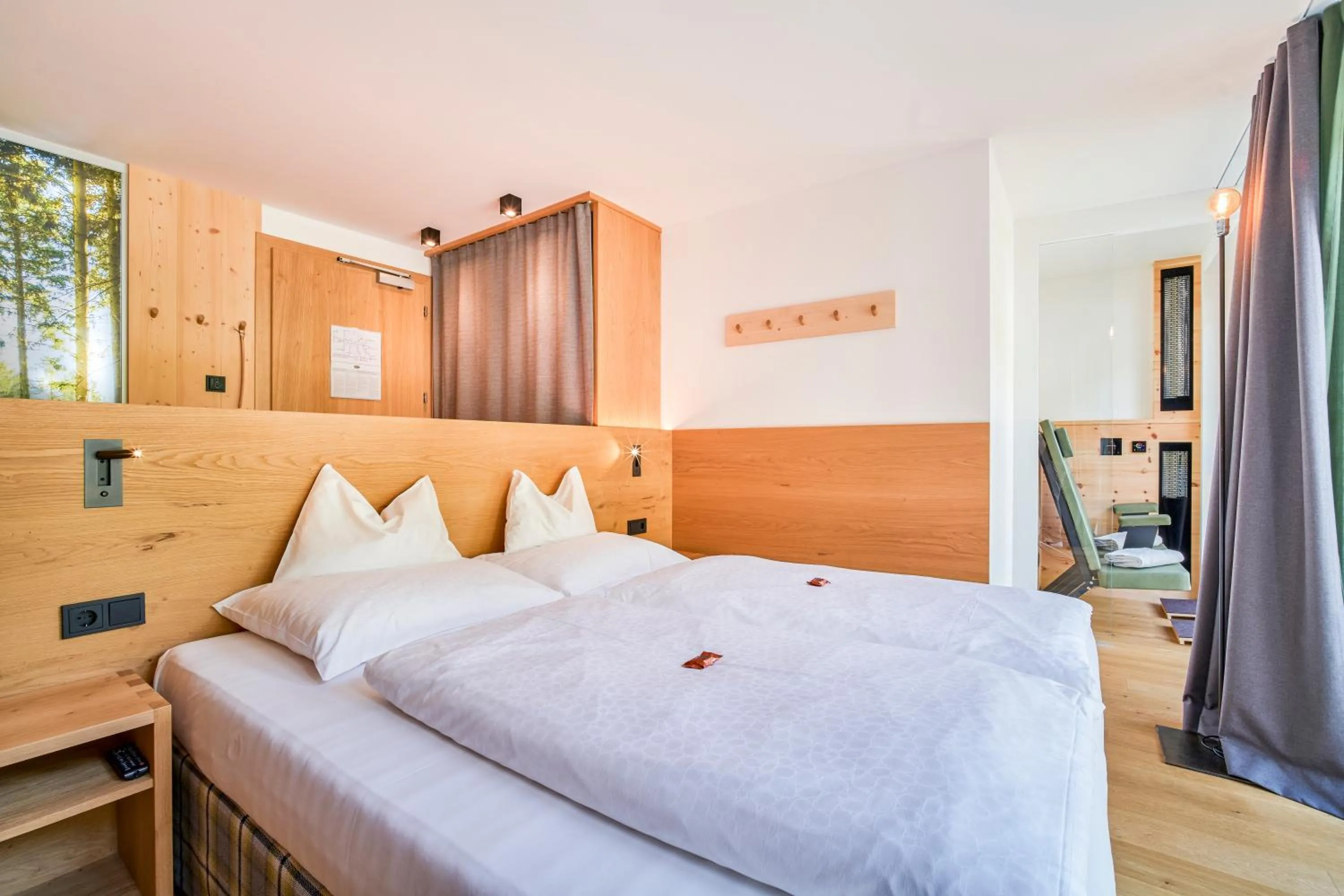 Bed in Mountain Design Hotel Eden Selva