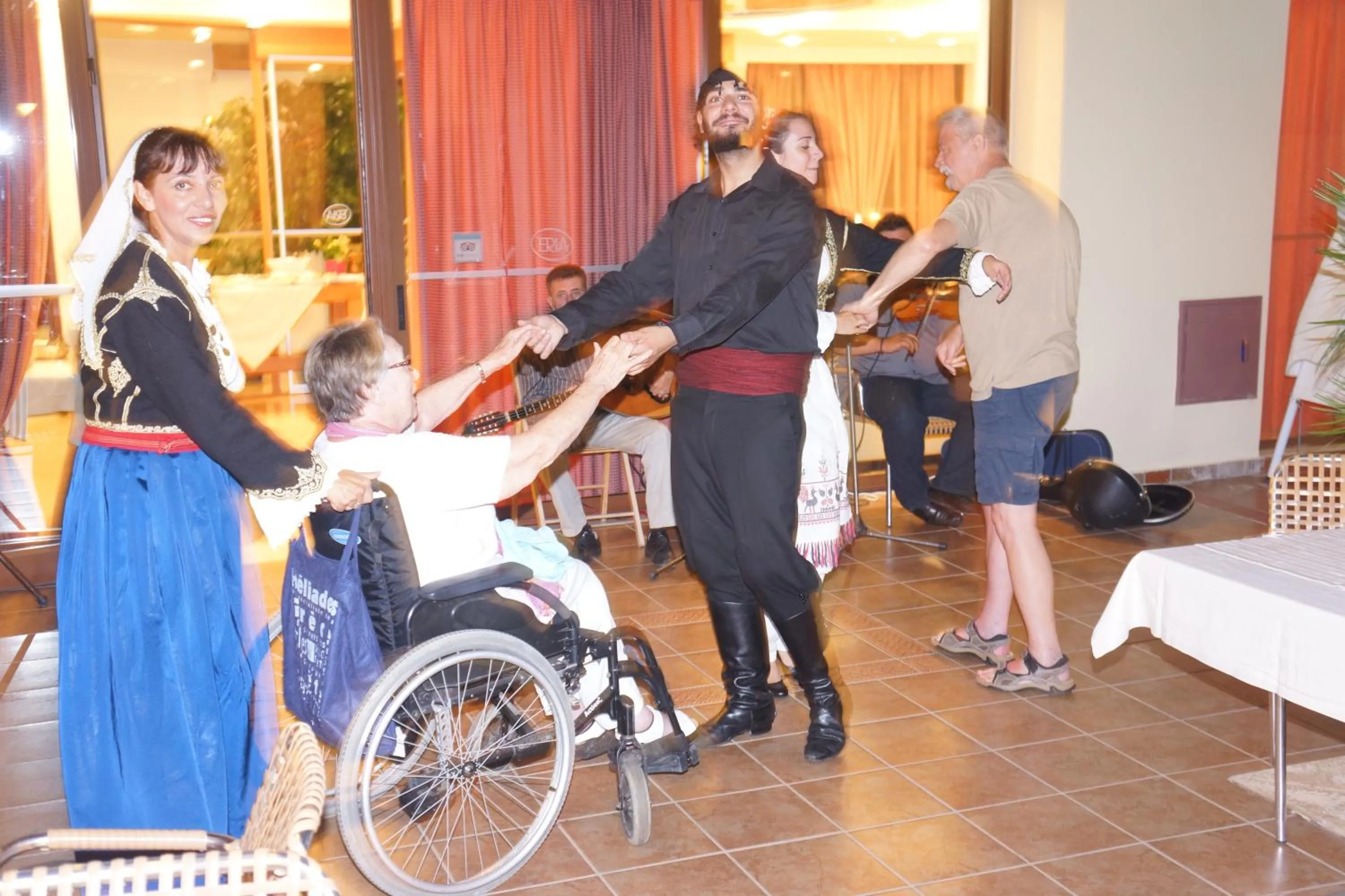 Evening entertainment in ERIA RESORT for people with special abilities