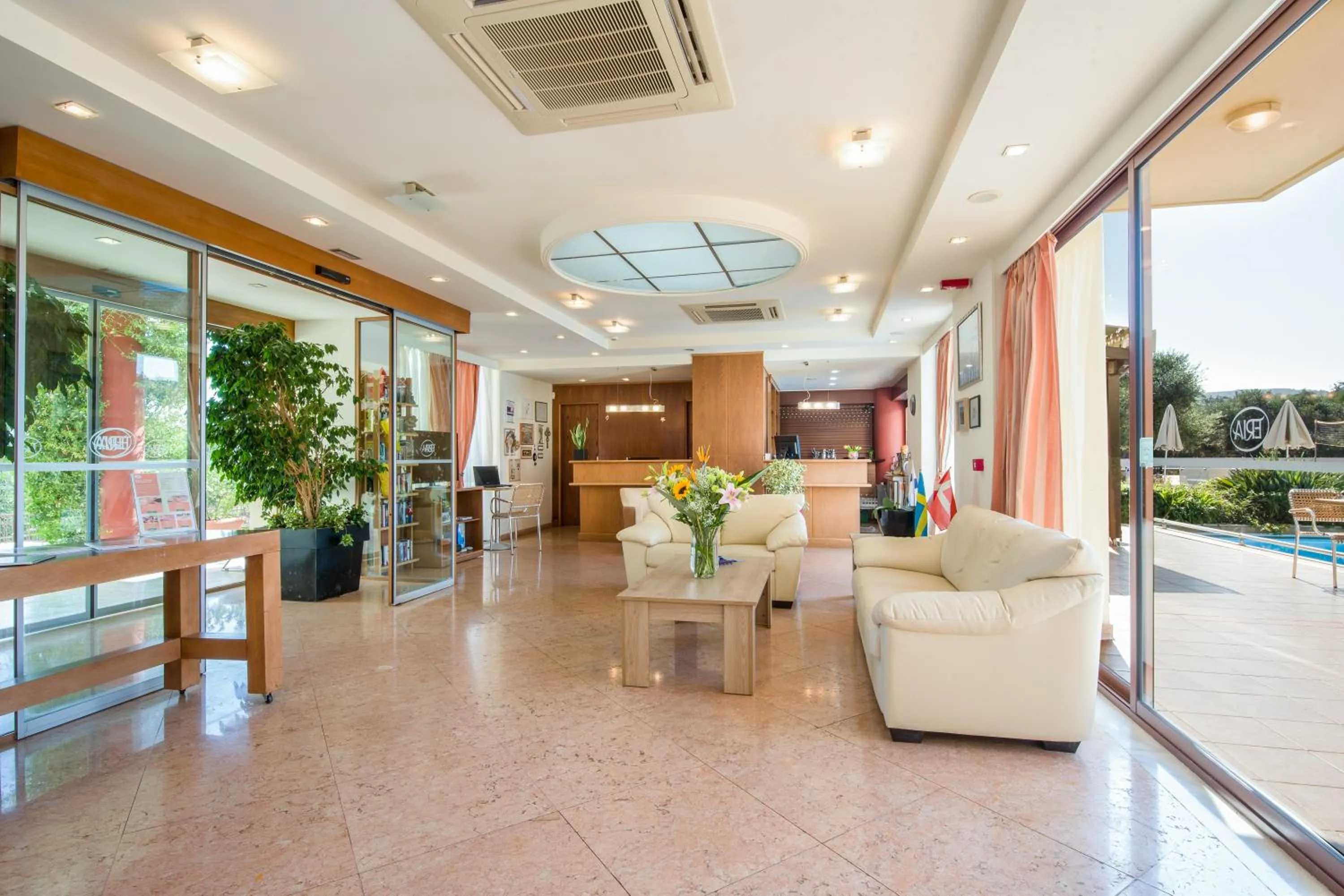 Lobby or reception in ERIA RESORT for people with special abilities
