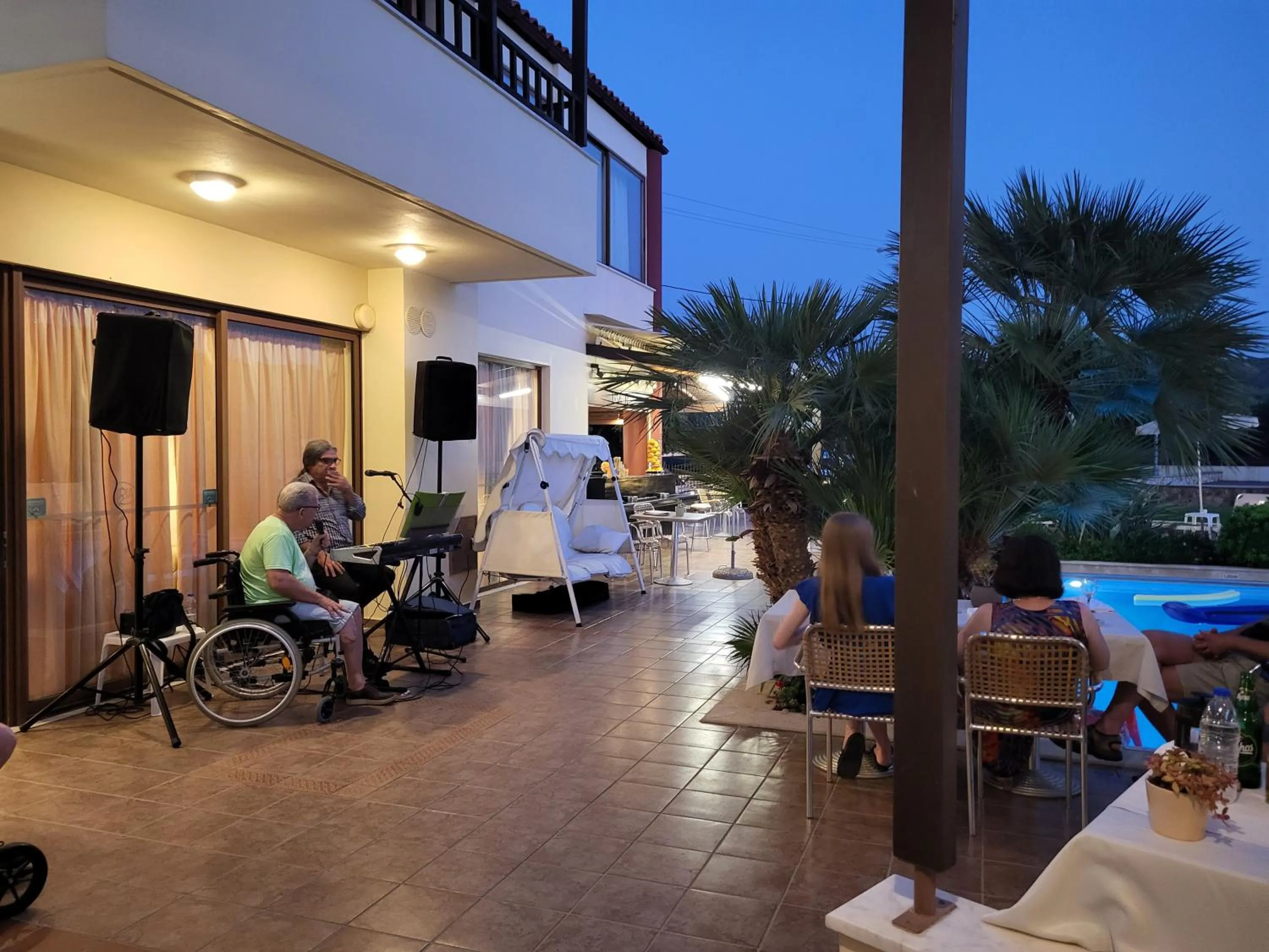 Evening entertainment in ERIA RESORT for people with special abilities