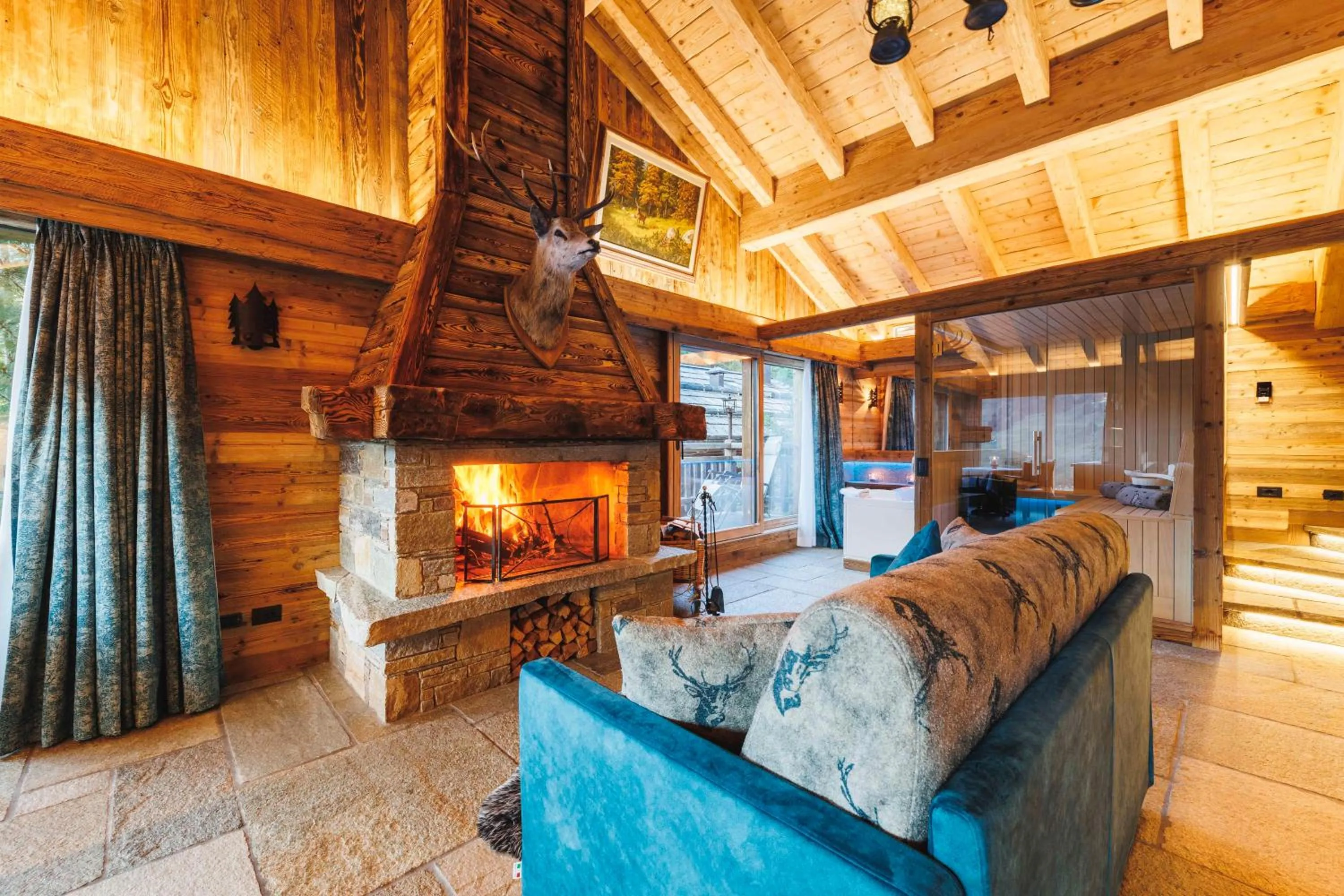 Living room in Park Chalet Village