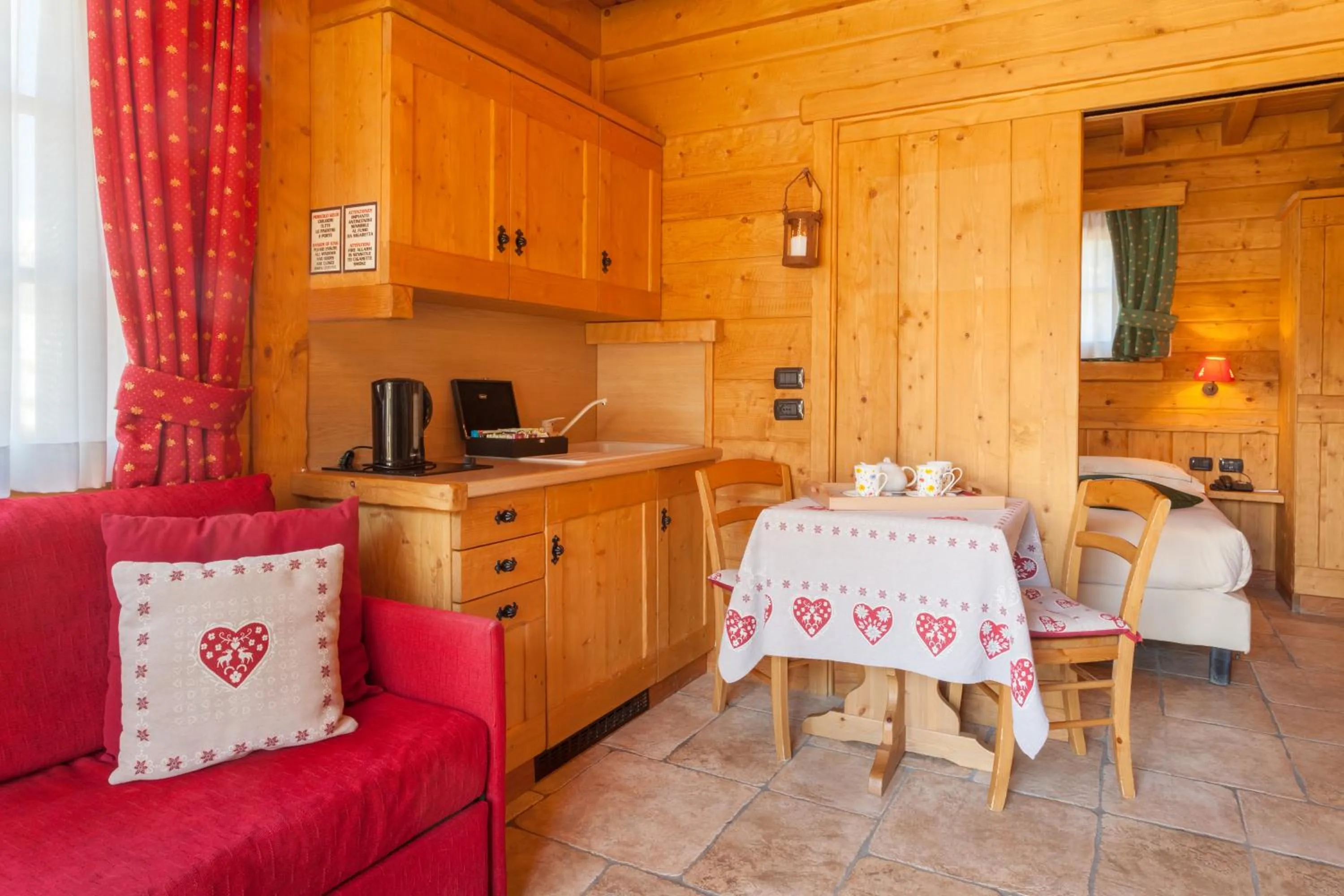Living room in Park Chalet Village