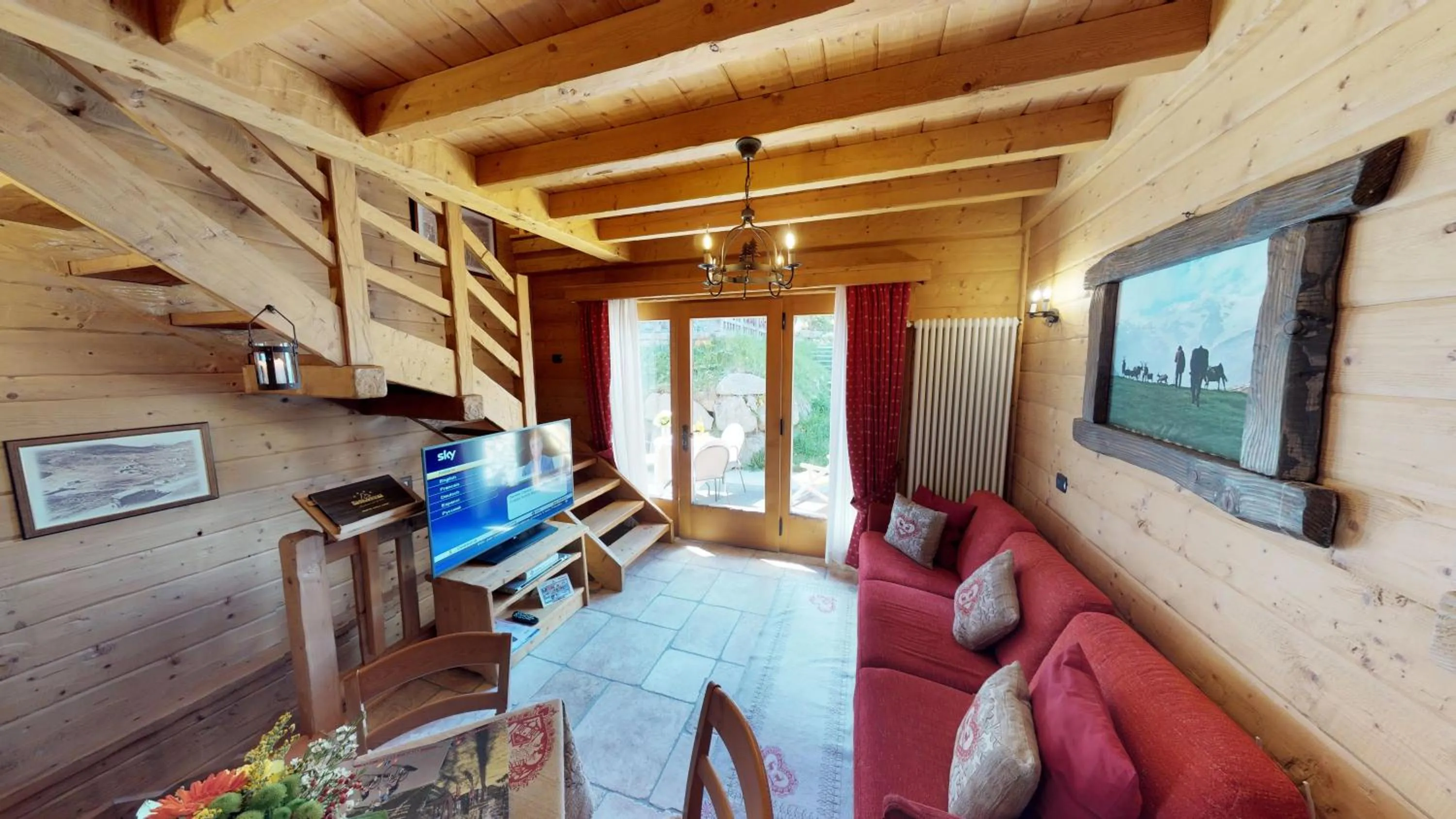 Living room in Park Chalet Village