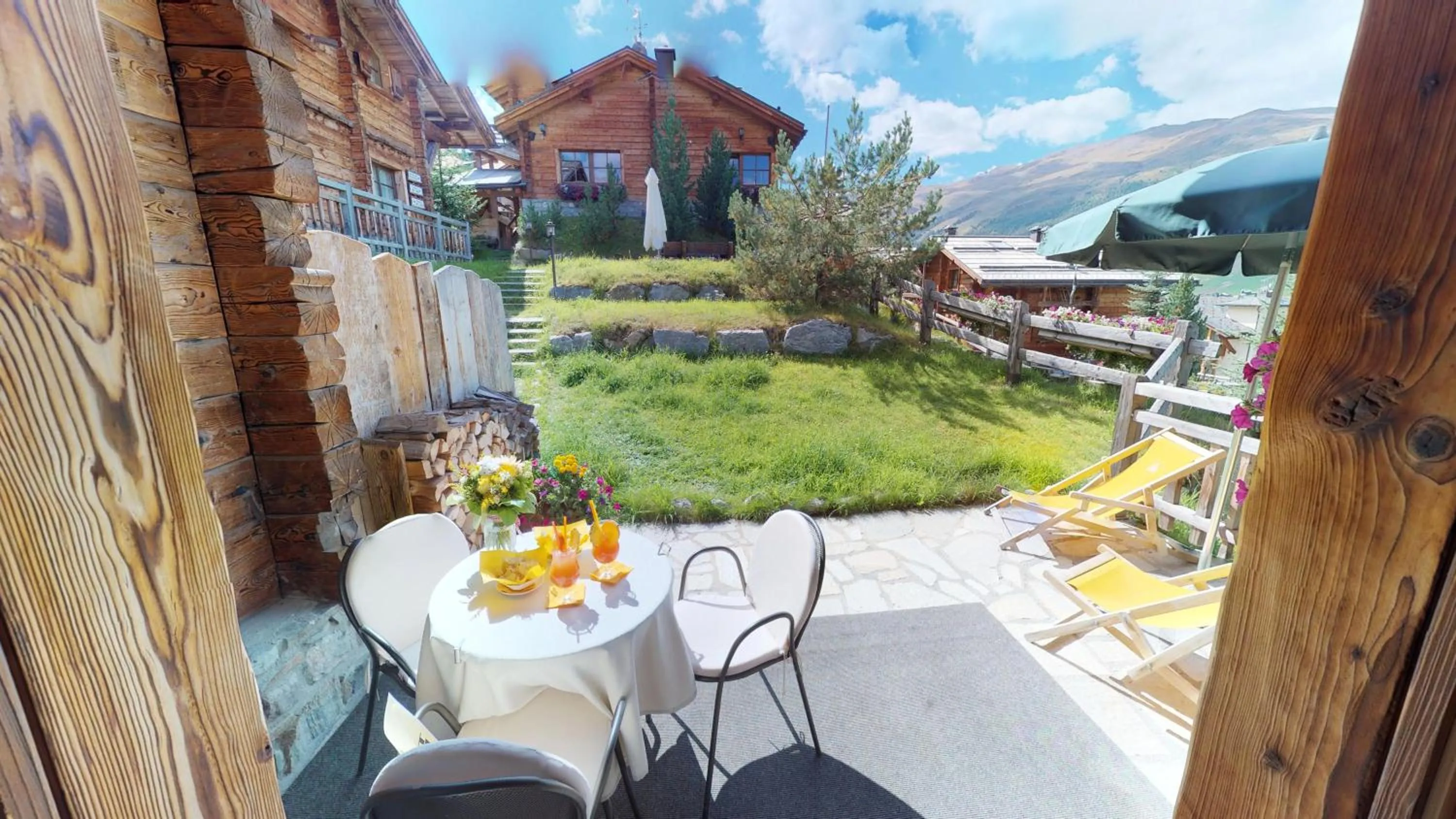 Patio in Park Chalet Village