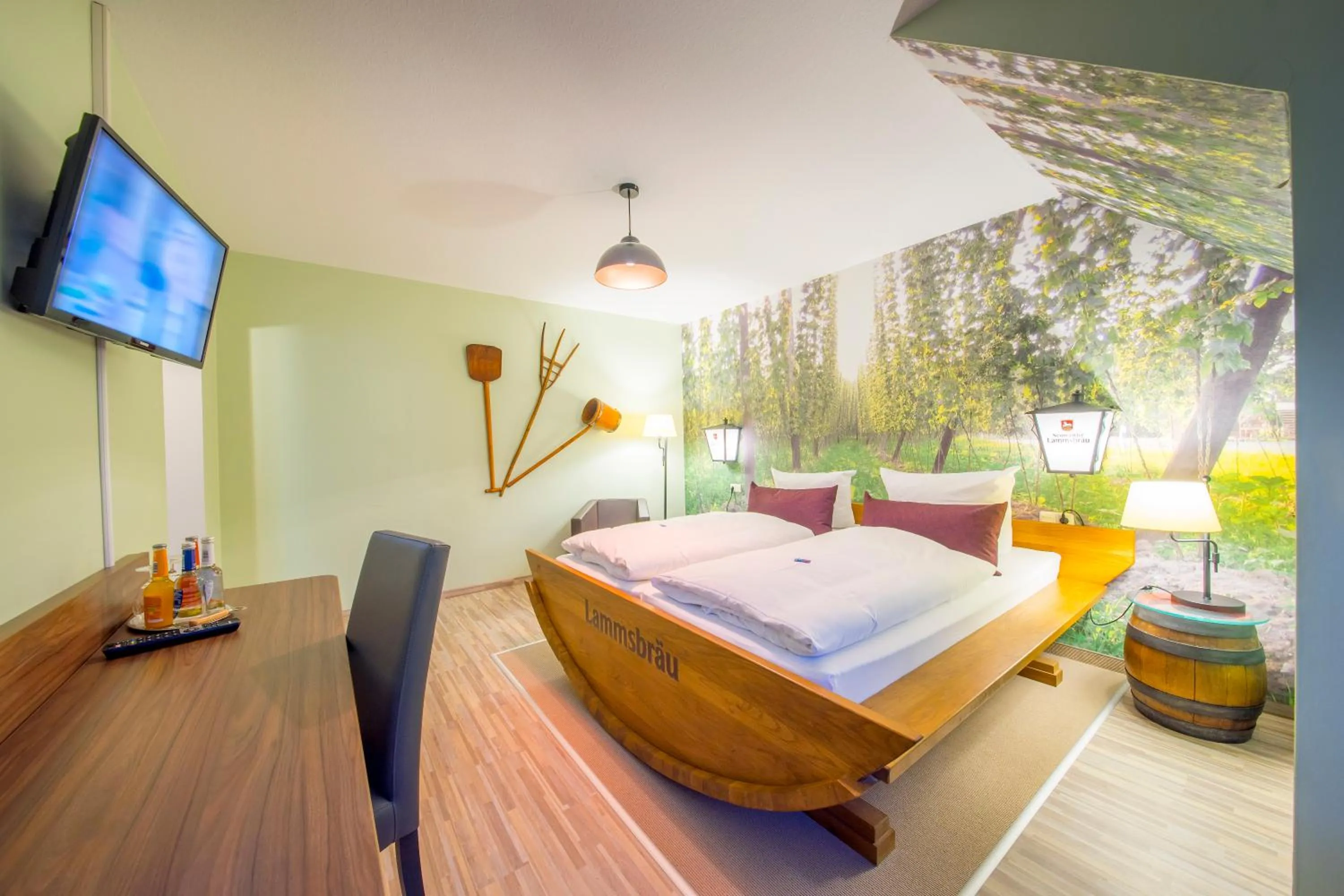 Bed in Hotel Nürnberger Hof