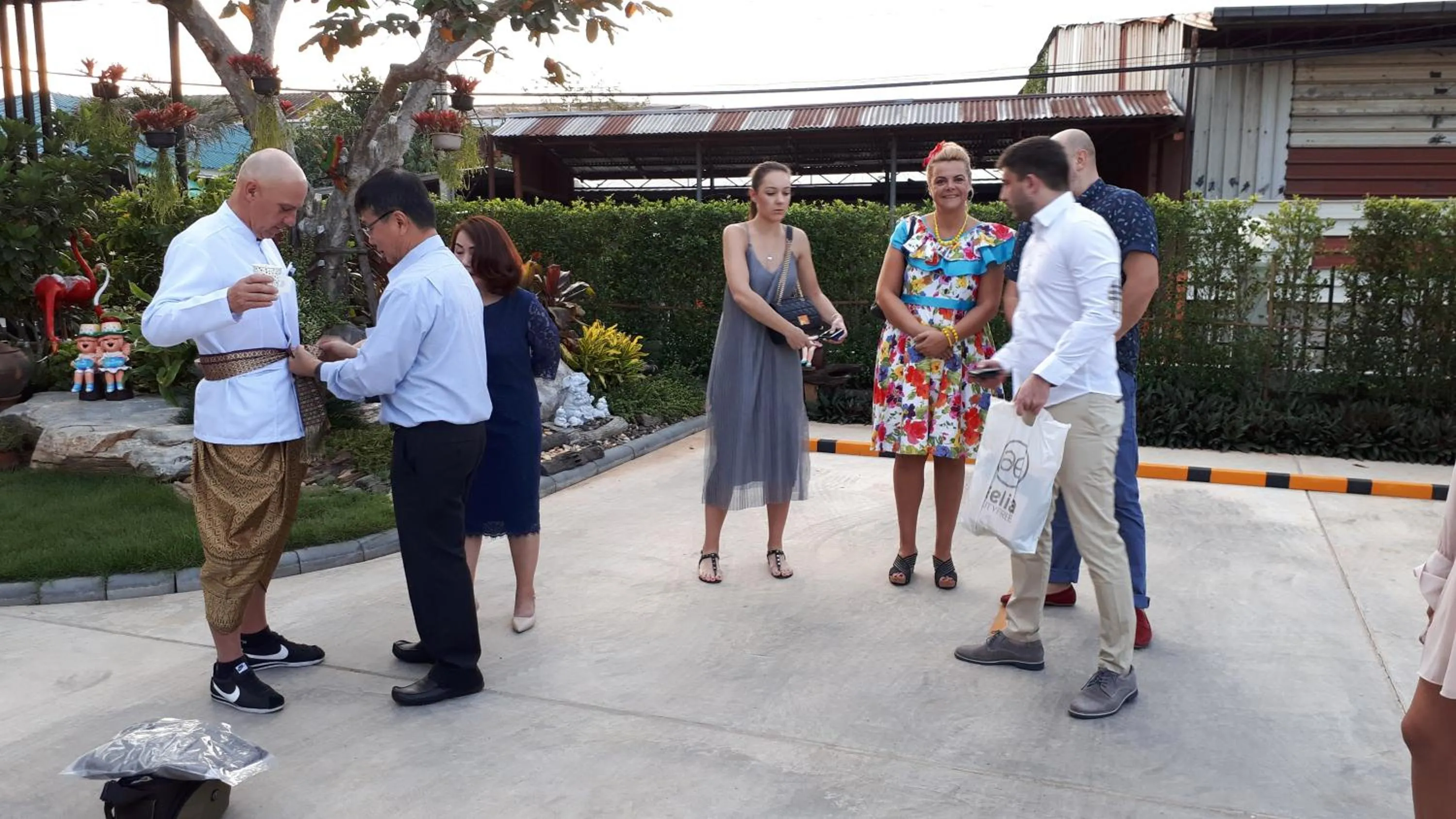 group of guests in Baan Lita