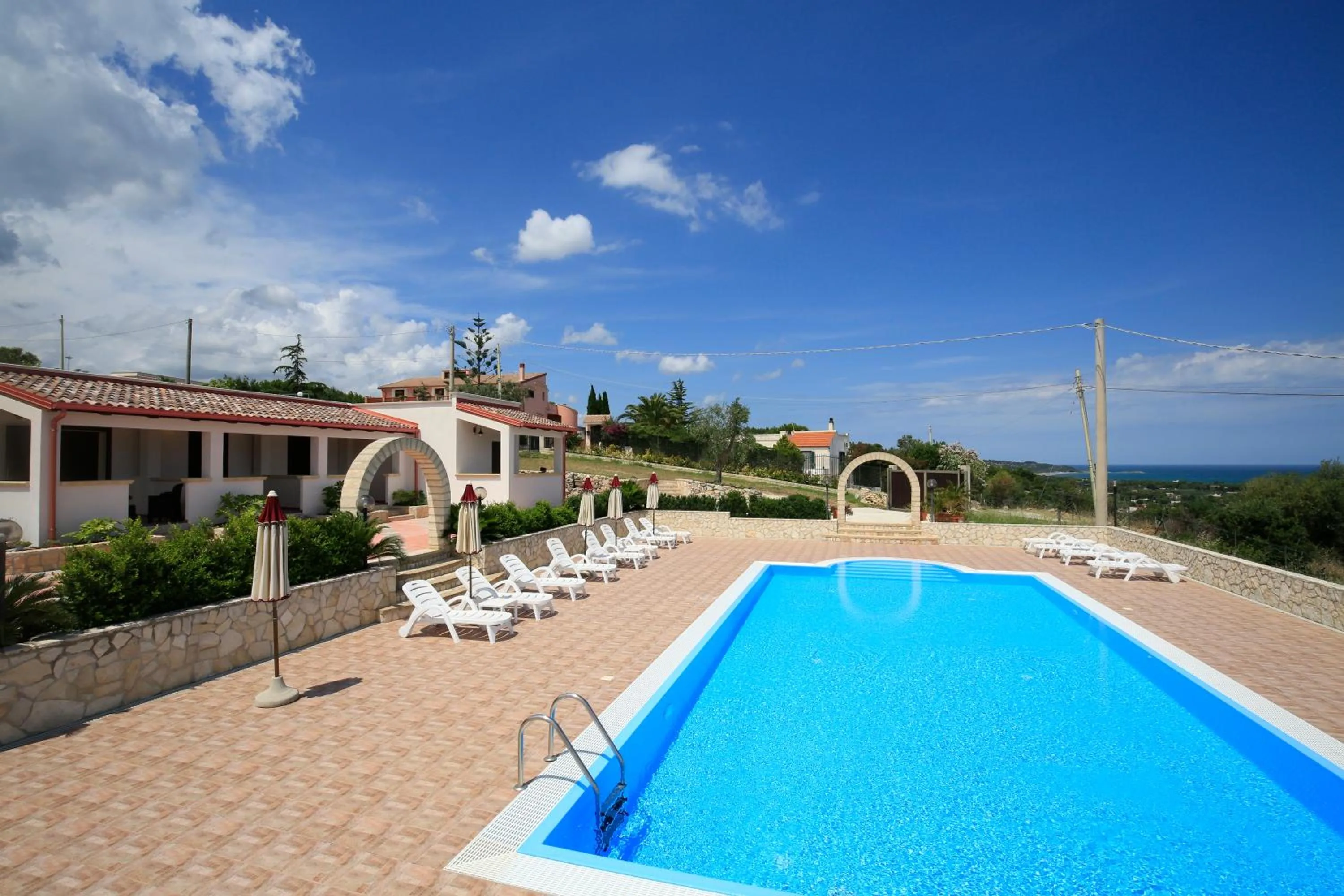 Pool view in B&B Hibiscus