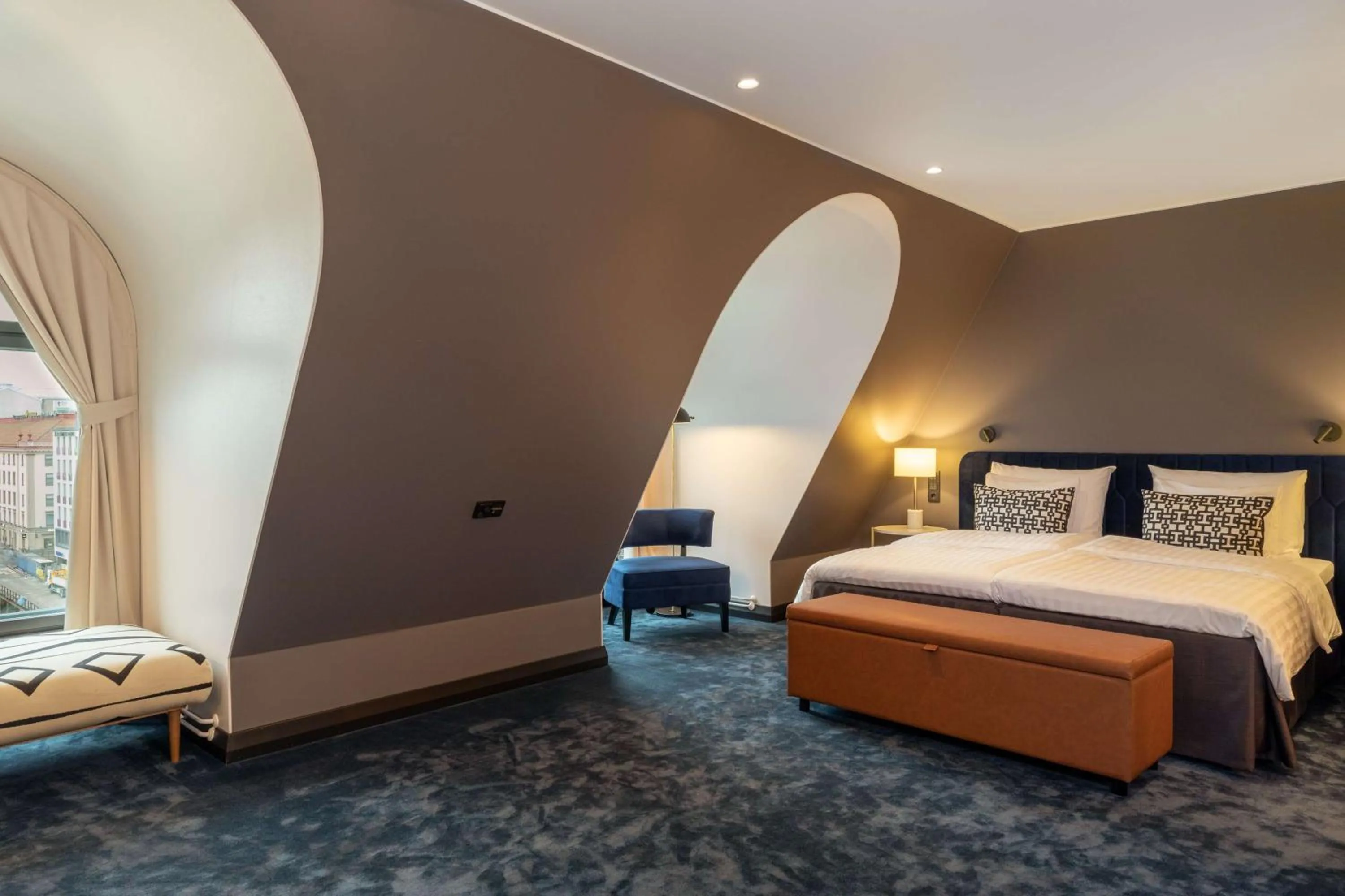 Bedroom, Bed in Scandic Hamburger Börs