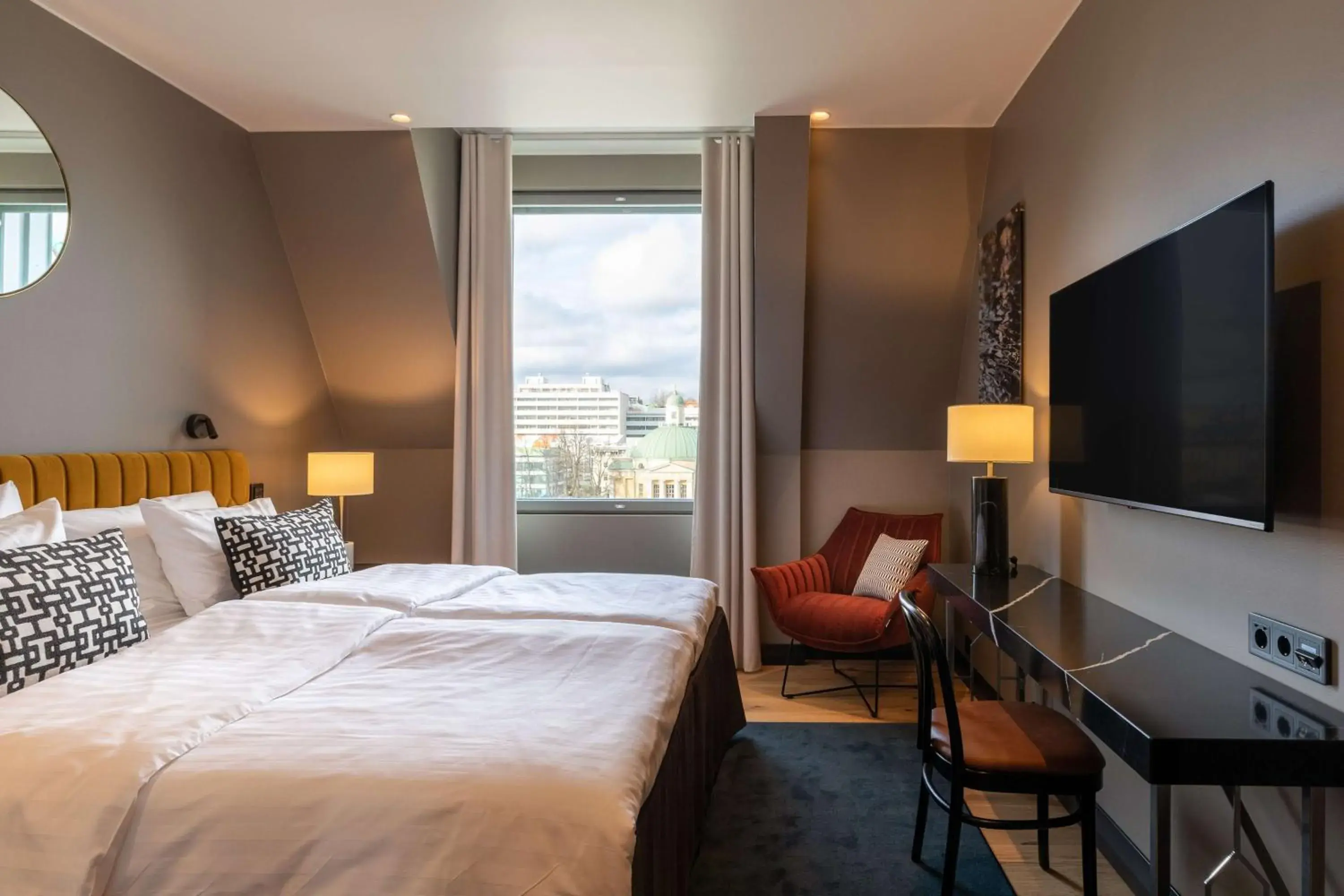 Bedroom, Bed in Scandic Hamburger Börs Bedroom, Bed in Scandic Hamburger Börs