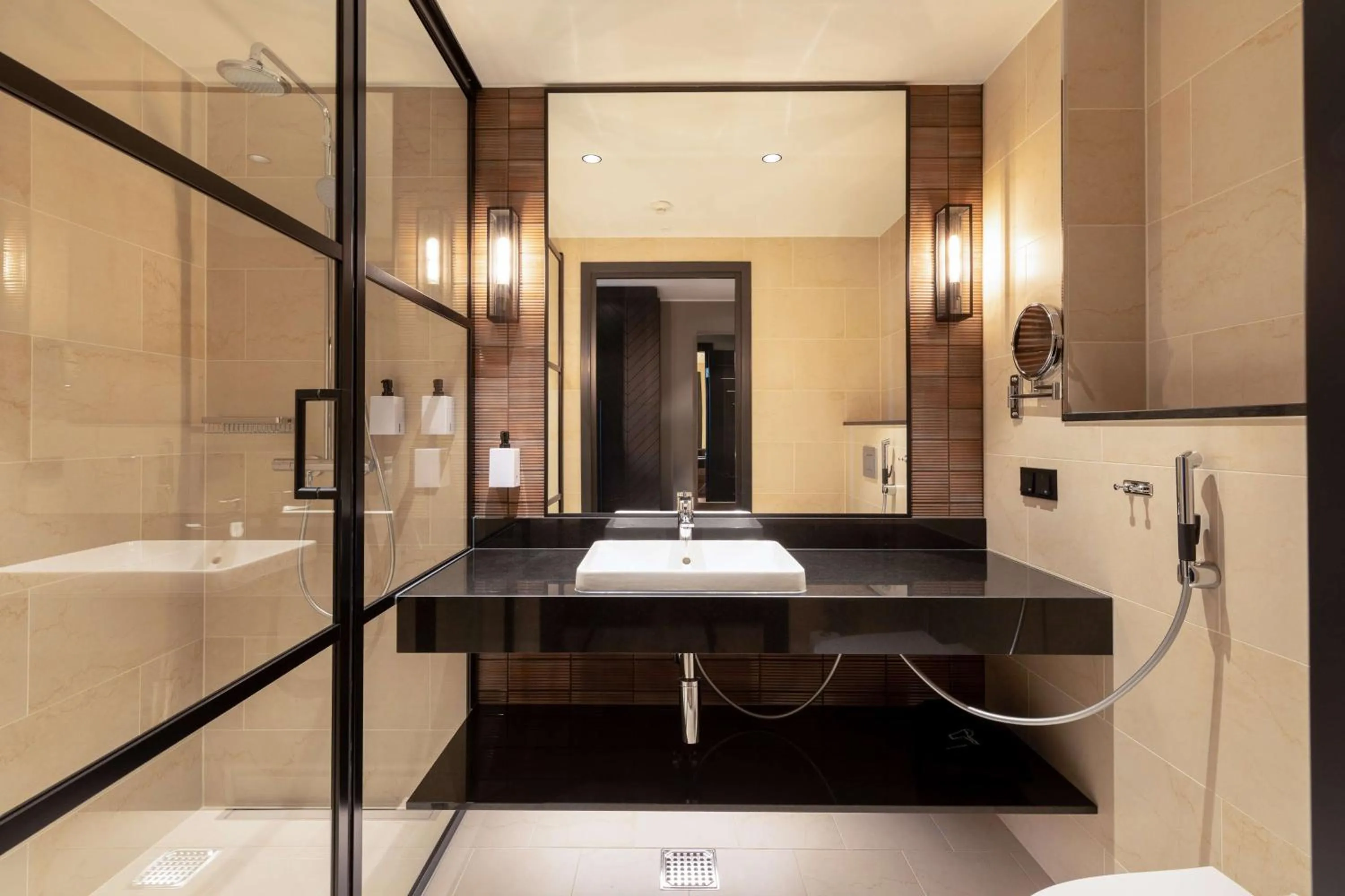 Bedroom in Scandic Hamburger Börs