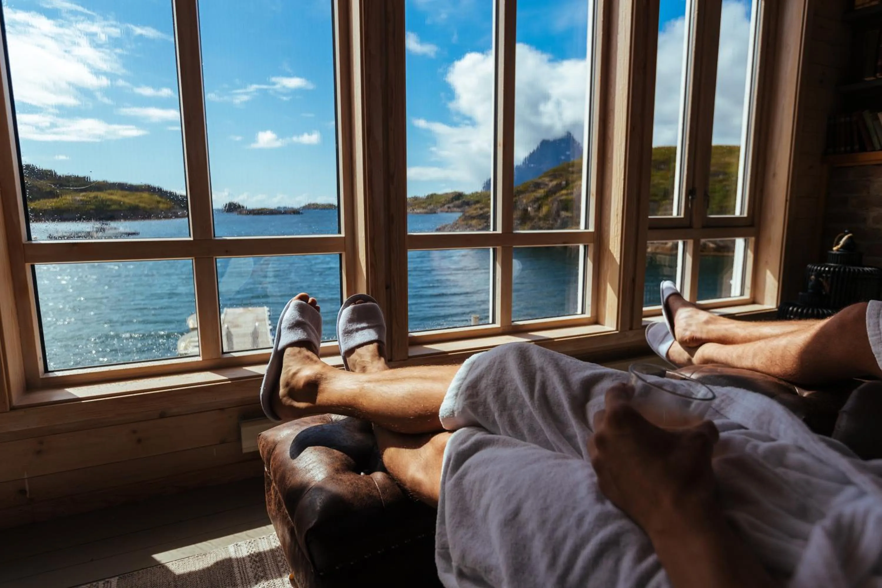 Spa and wellness centre/facilities in Nyvågar Rorbuhotell - by Classic Norway Hotels