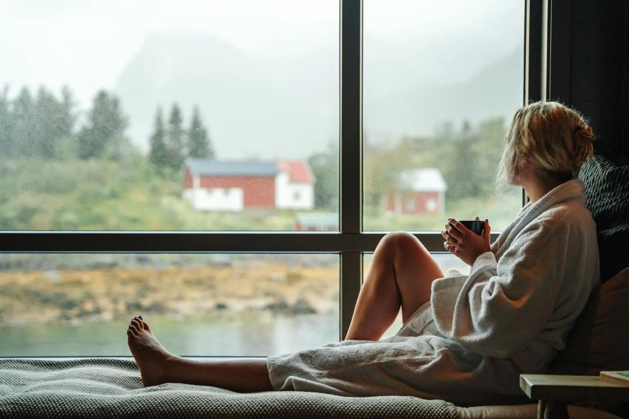 Spa and wellness centre/facilities in Nyvågar Rorbuhotell - by Classic Norway Hotels