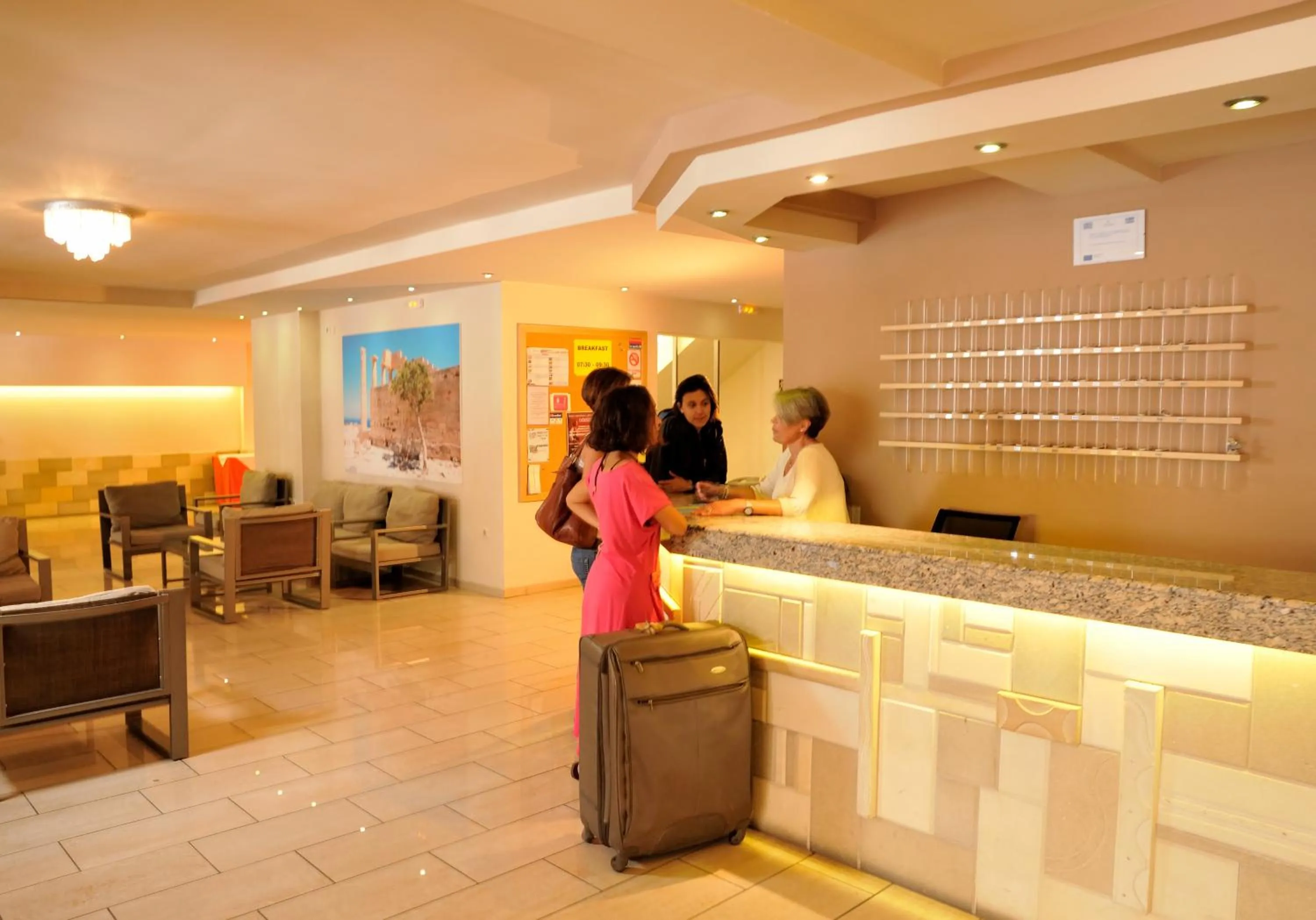Lobby or reception in Carina Hotel