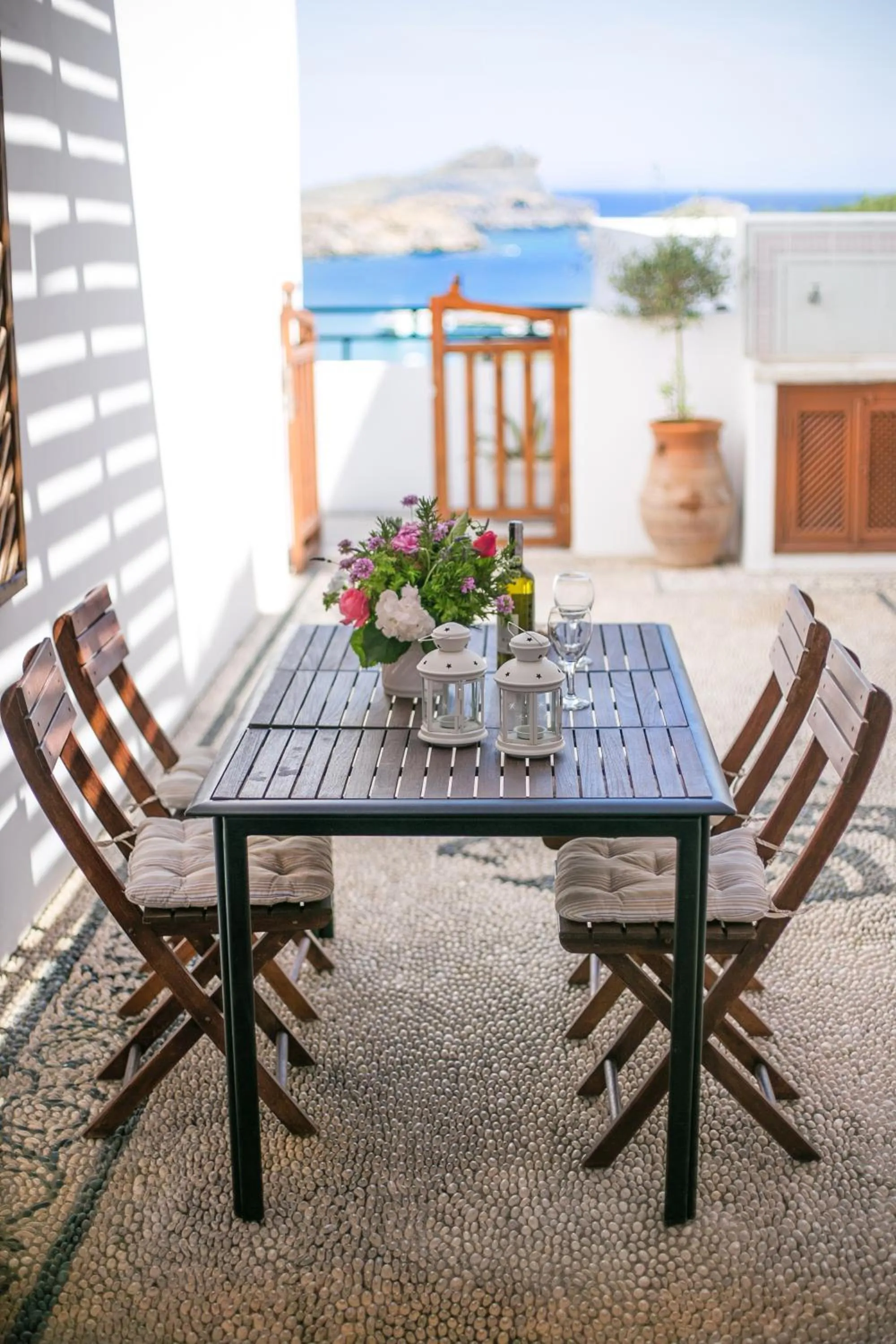 Patio in Thea Villas and Suite