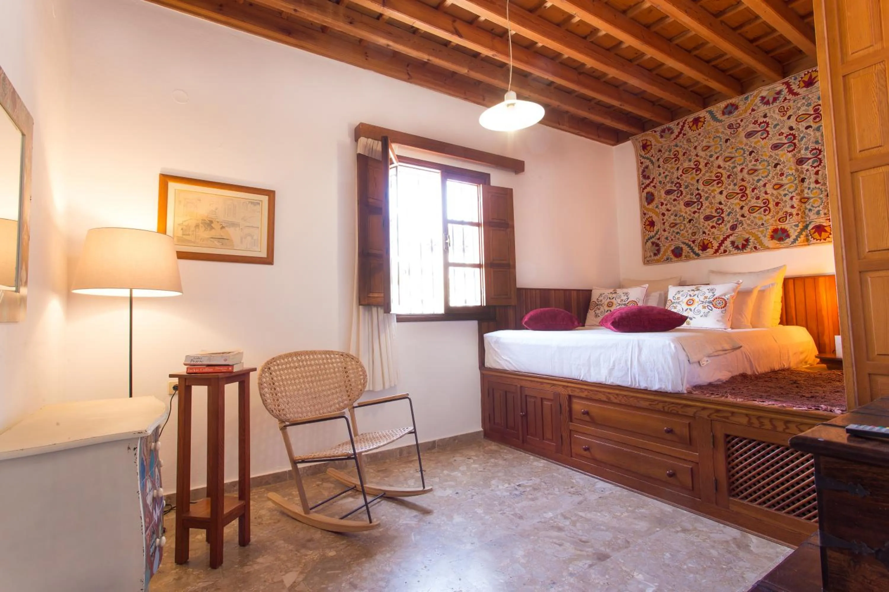 Bed in Thea Villas and Suite