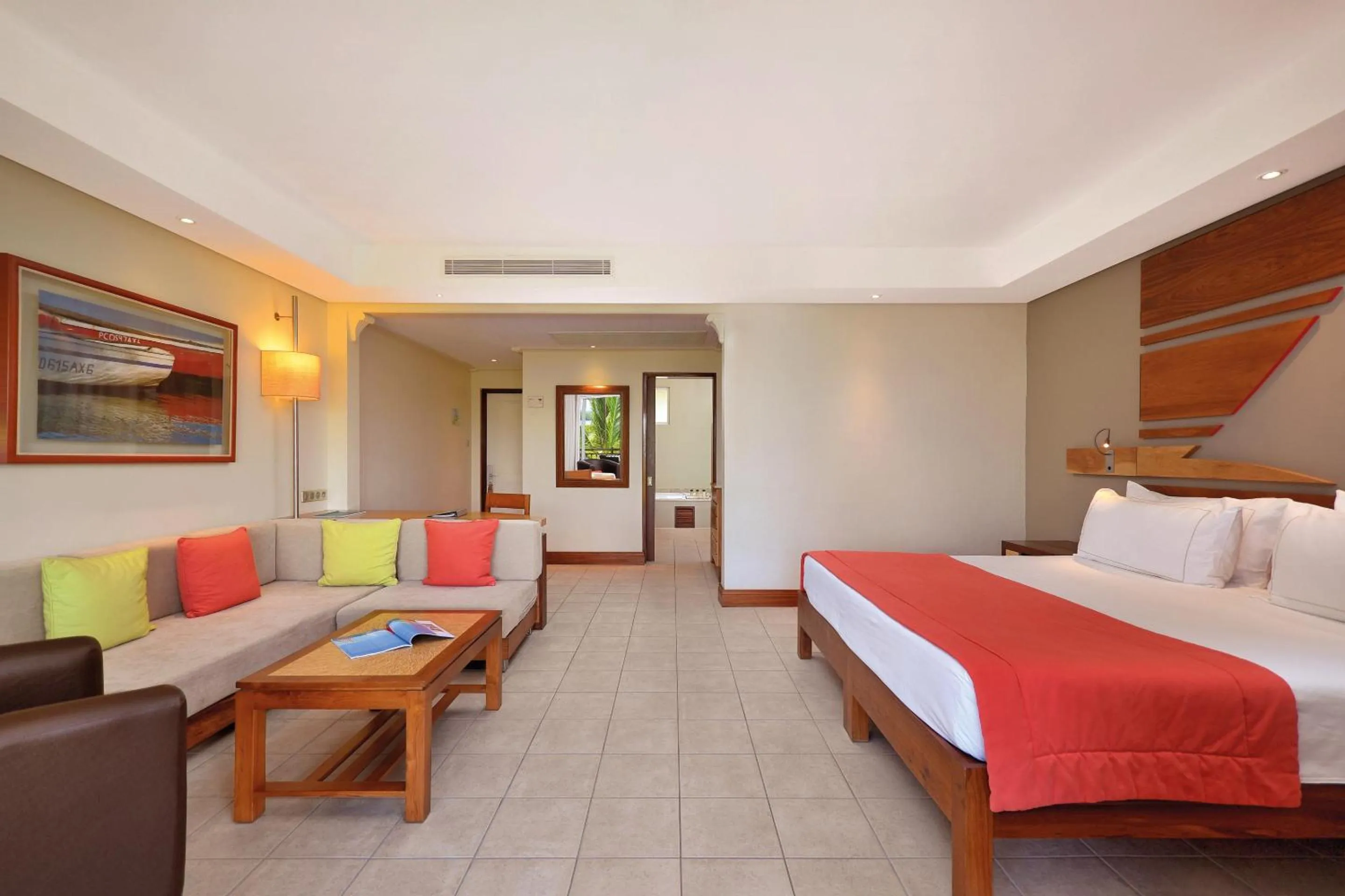 Bed in Shandrani Beachcomber Resort & Spa