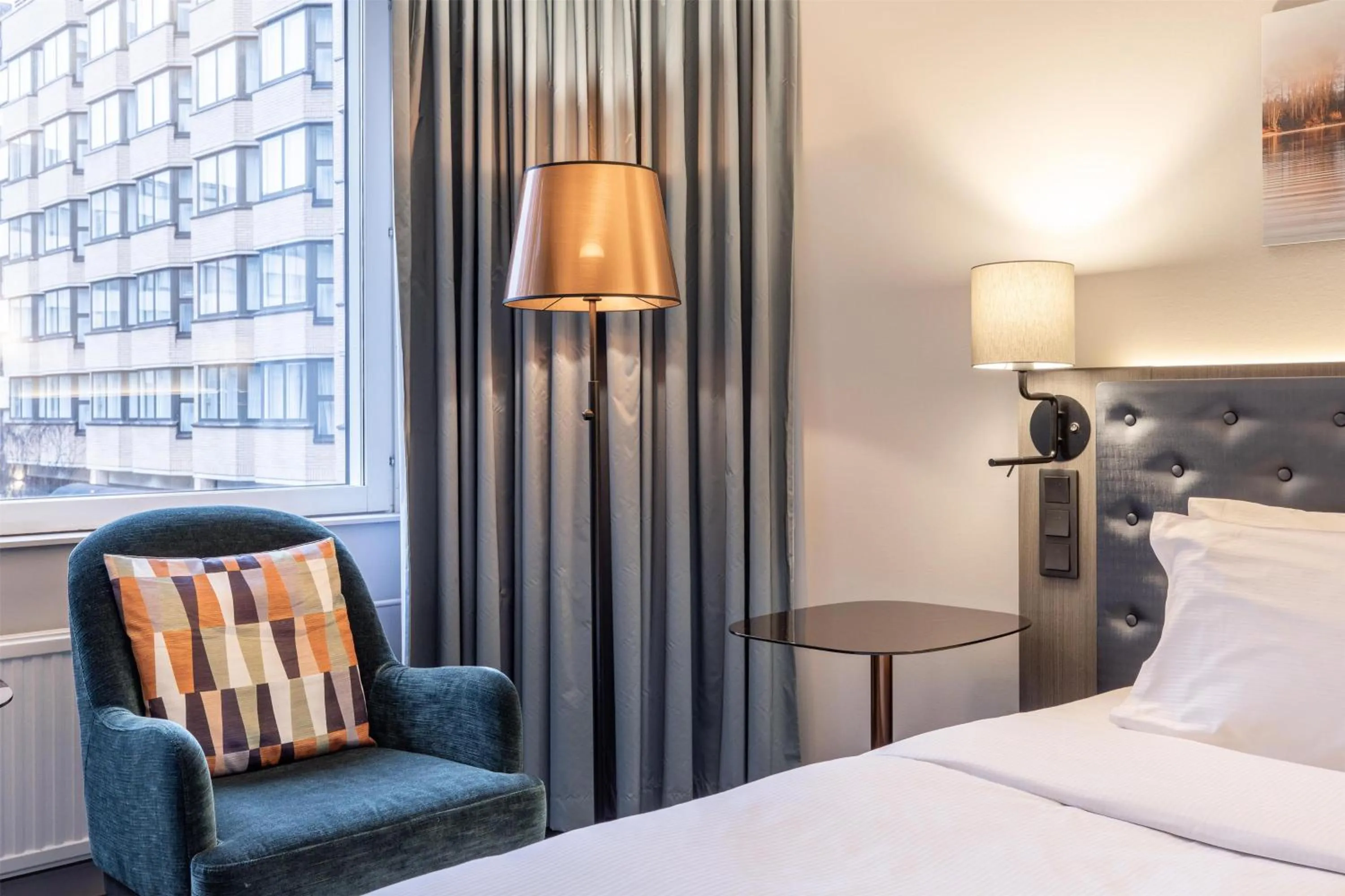 Bed in Hilton Helsinki Strand