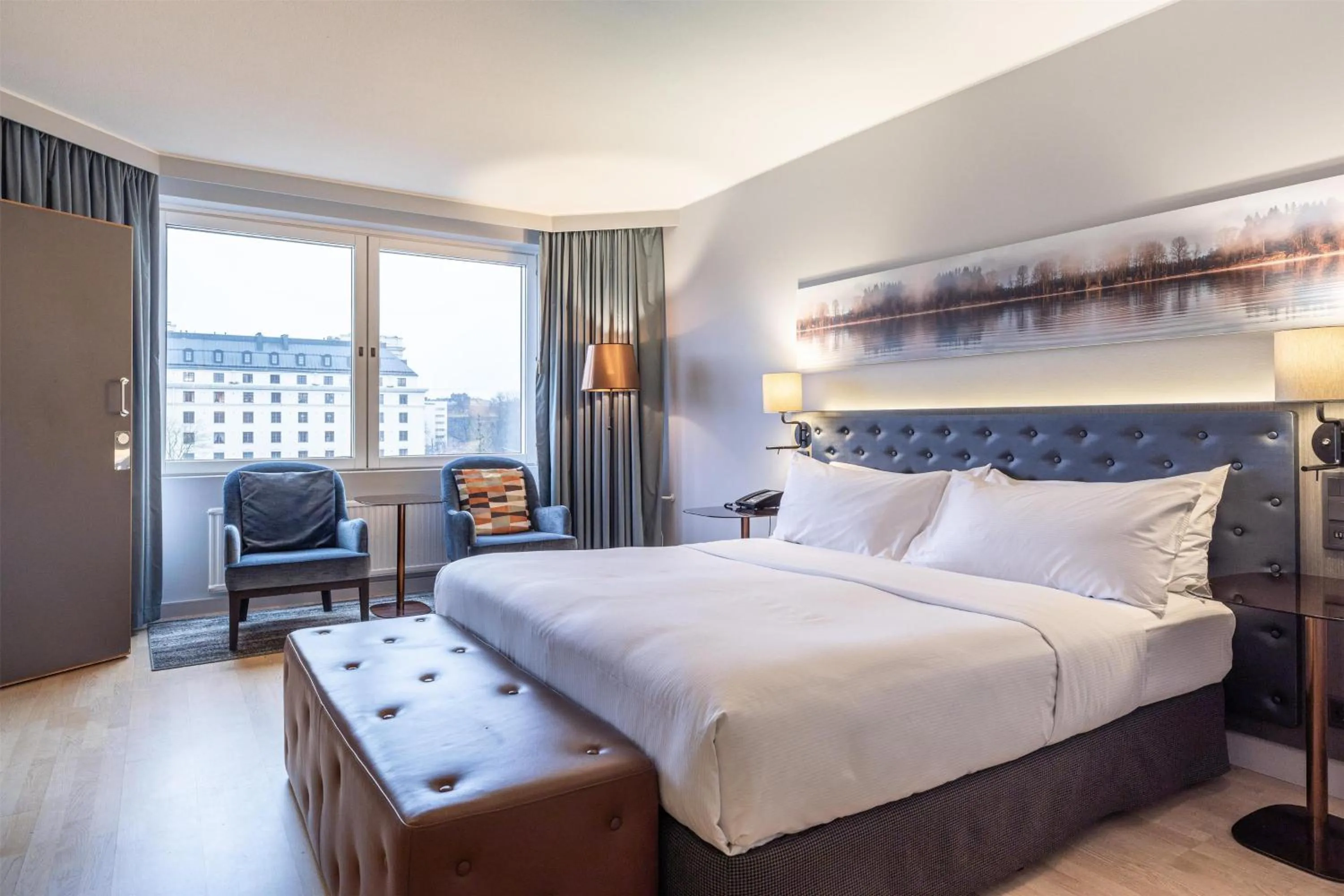 Bed in Hilton Helsinki Strand