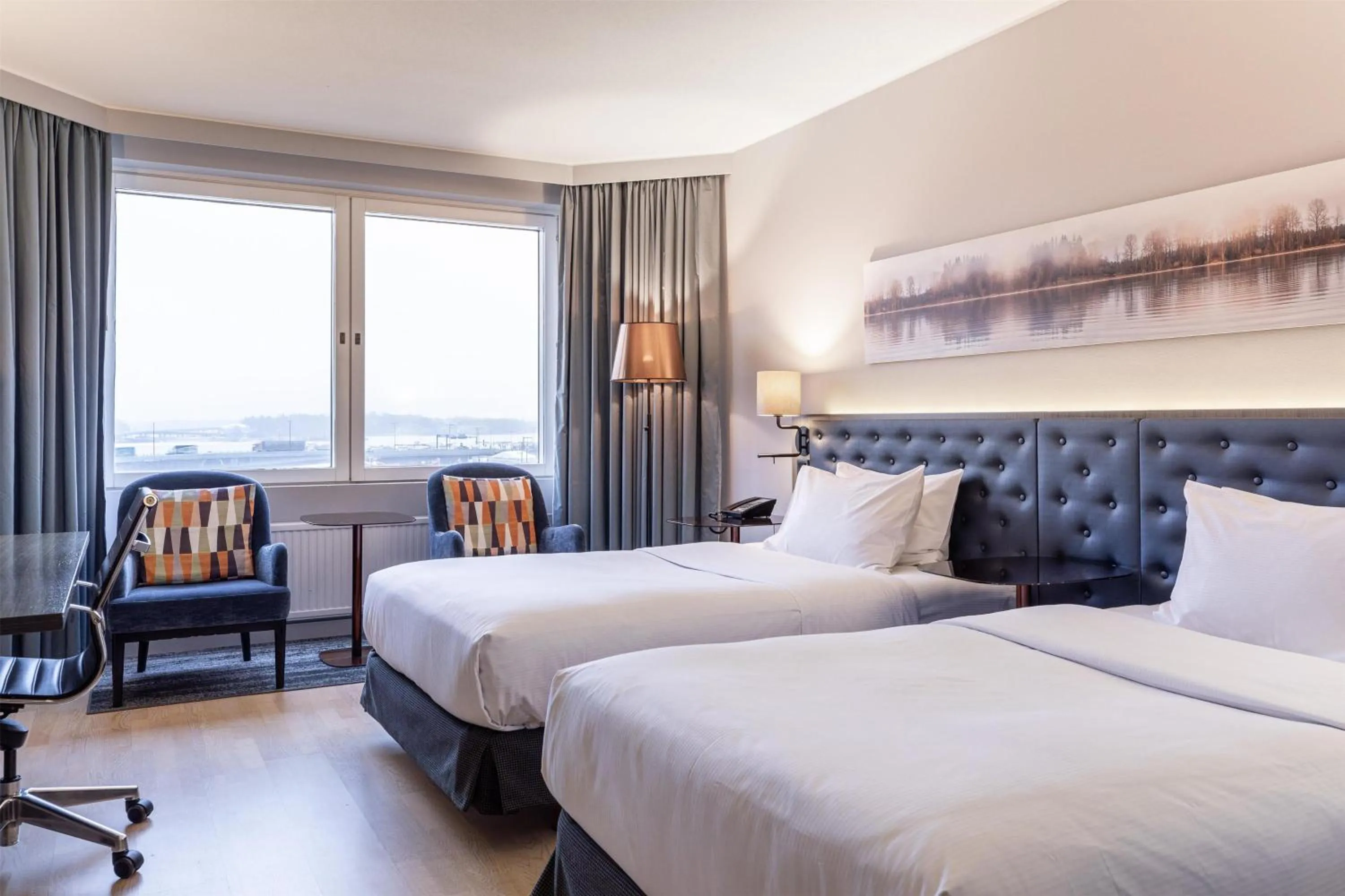 Bed in Hilton Helsinki Strand