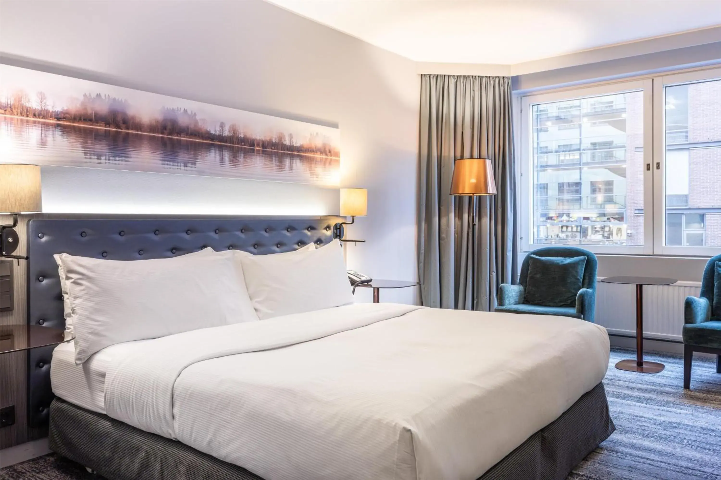 Bed in Hilton Helsinki Strand Bed in Hilton Helsinki Strand