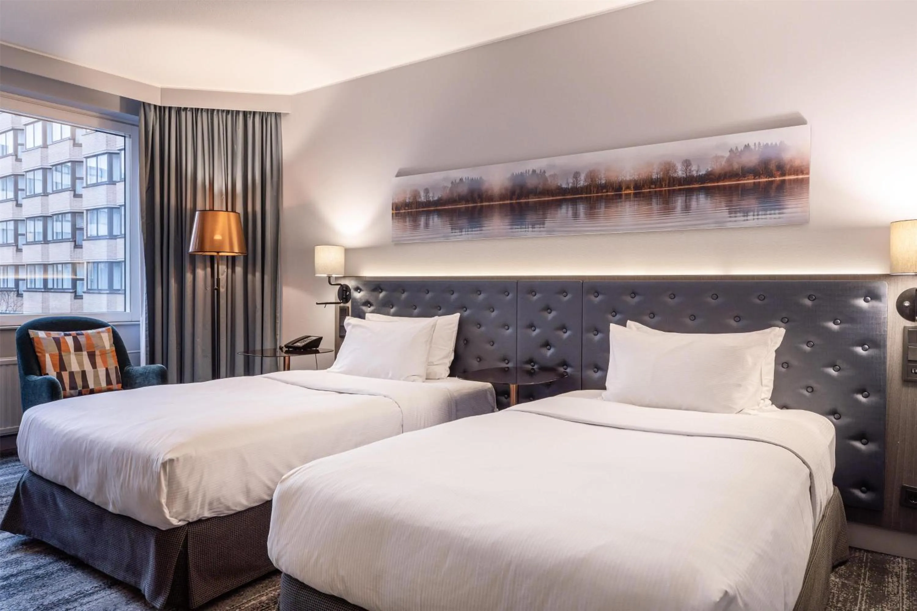 Bed in Hilton Helsinki Strand