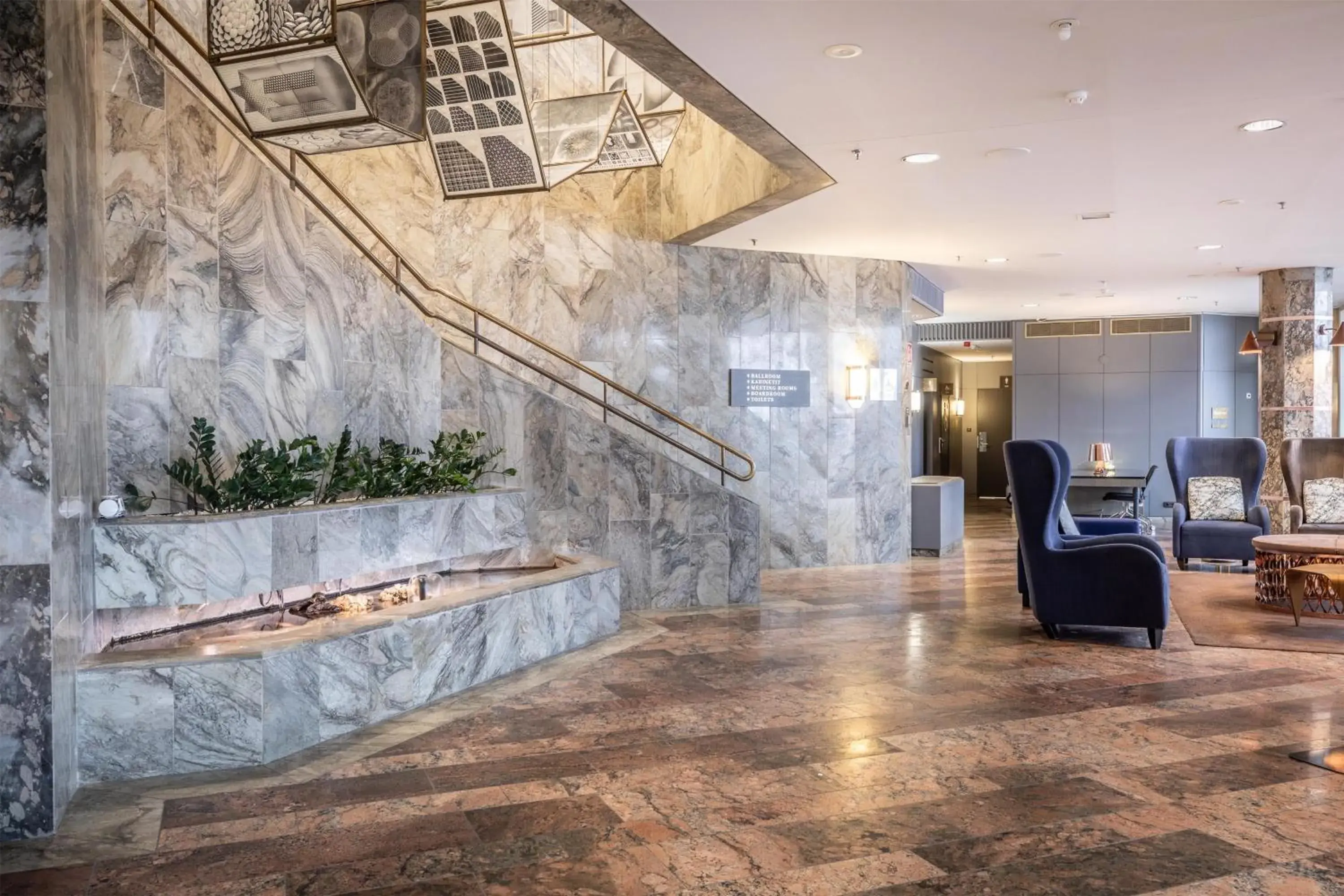 Lobby or reception in Hilton Helsinki Strand Lobby or reception in Hilton Helsinki Strand