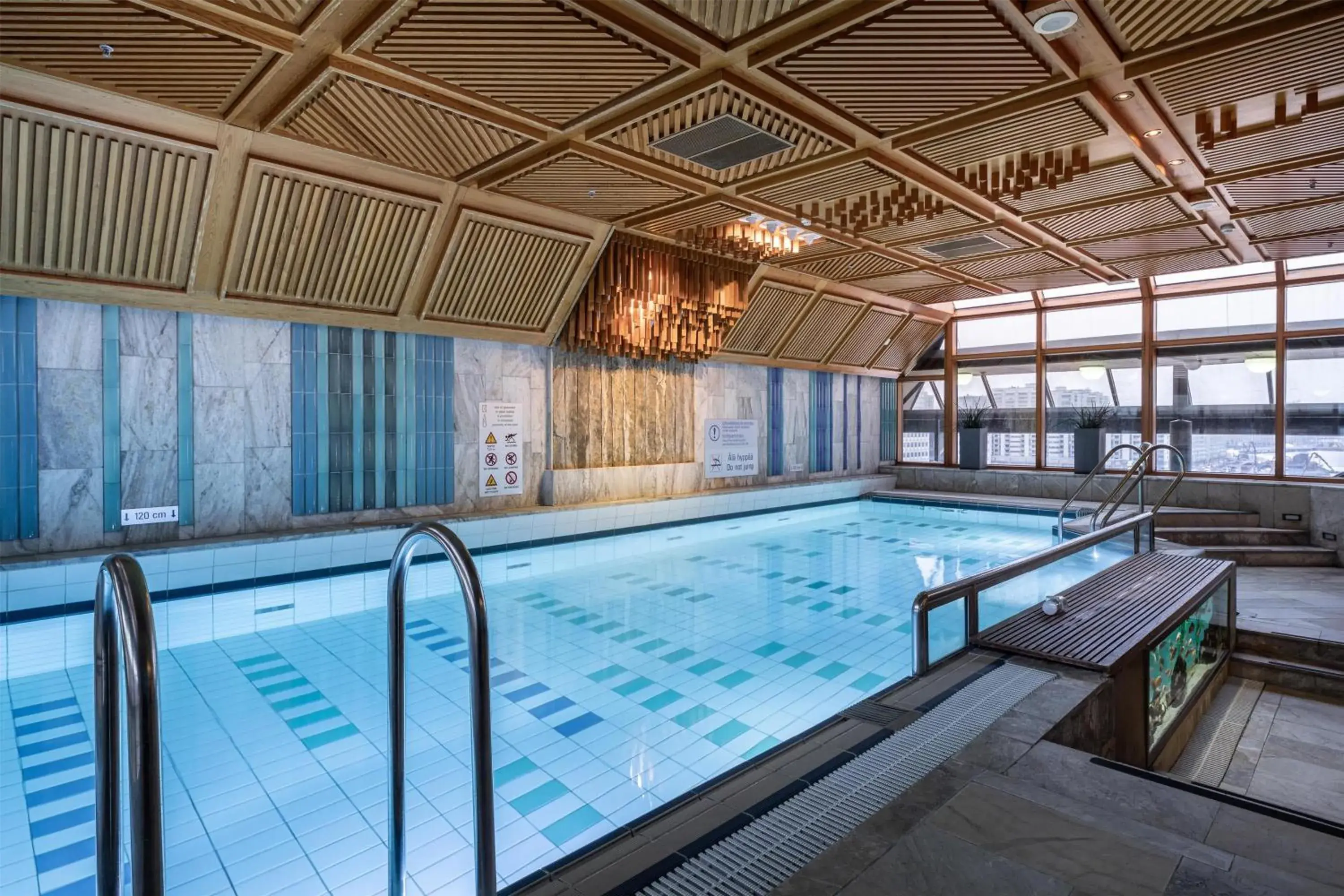 Pool view in Hilton Helsinki Strand Pool view in Hilton Helsinki Strand