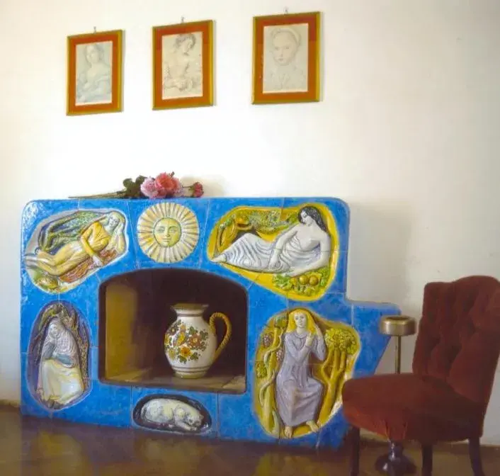 Decorative detail, Seating Area in Albergo Anna