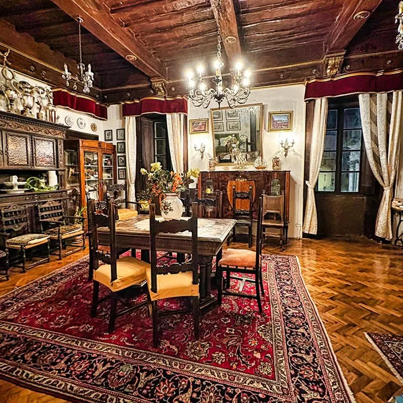 Communal lounge/ TV room in Albergo Anna