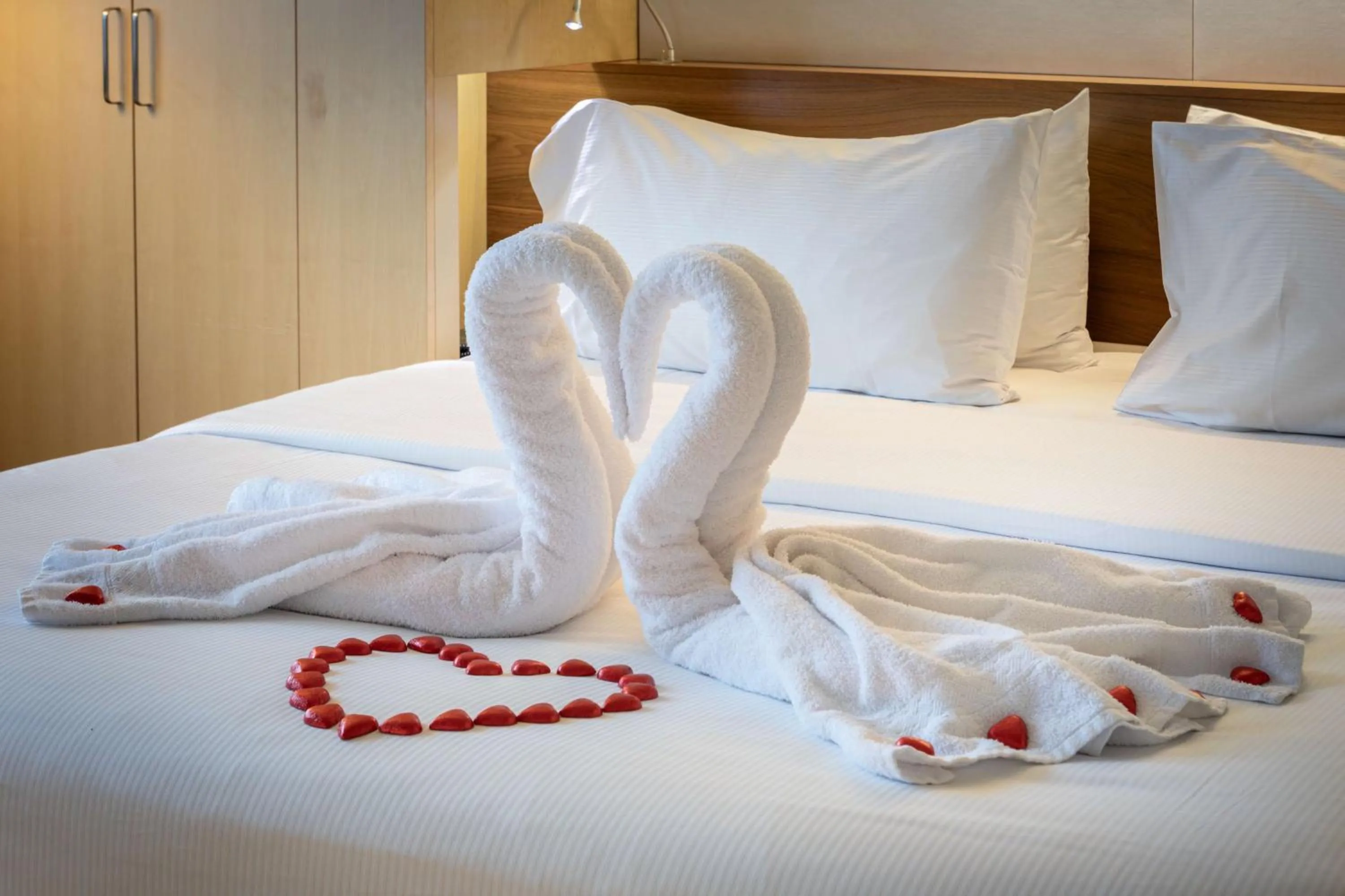 Bed in Hilton Helsinki Airport