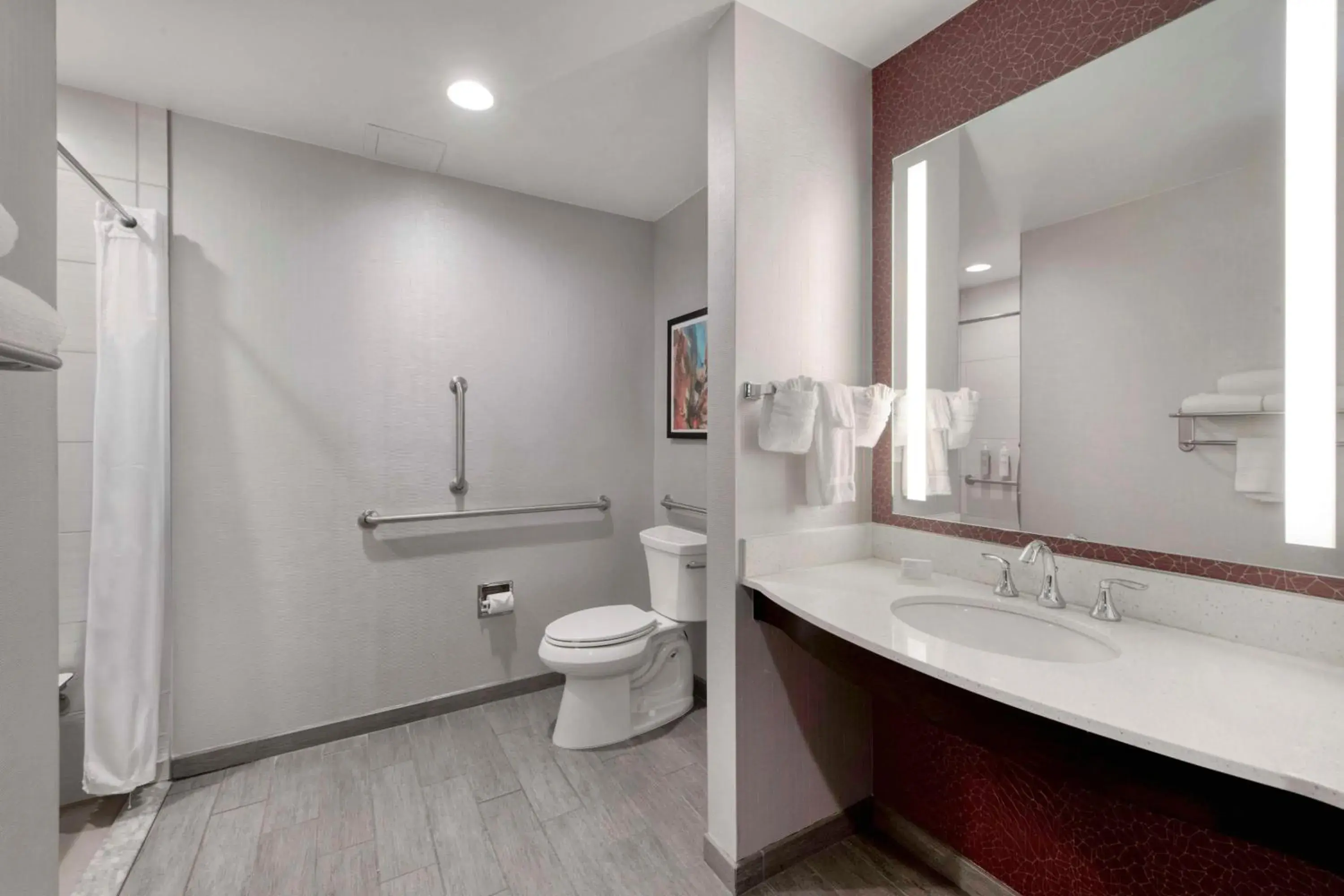 Bathroom in Hilton Garden Inn Raleigh Cary Bathroom in Hilton Garden Inn Raleigh Cary