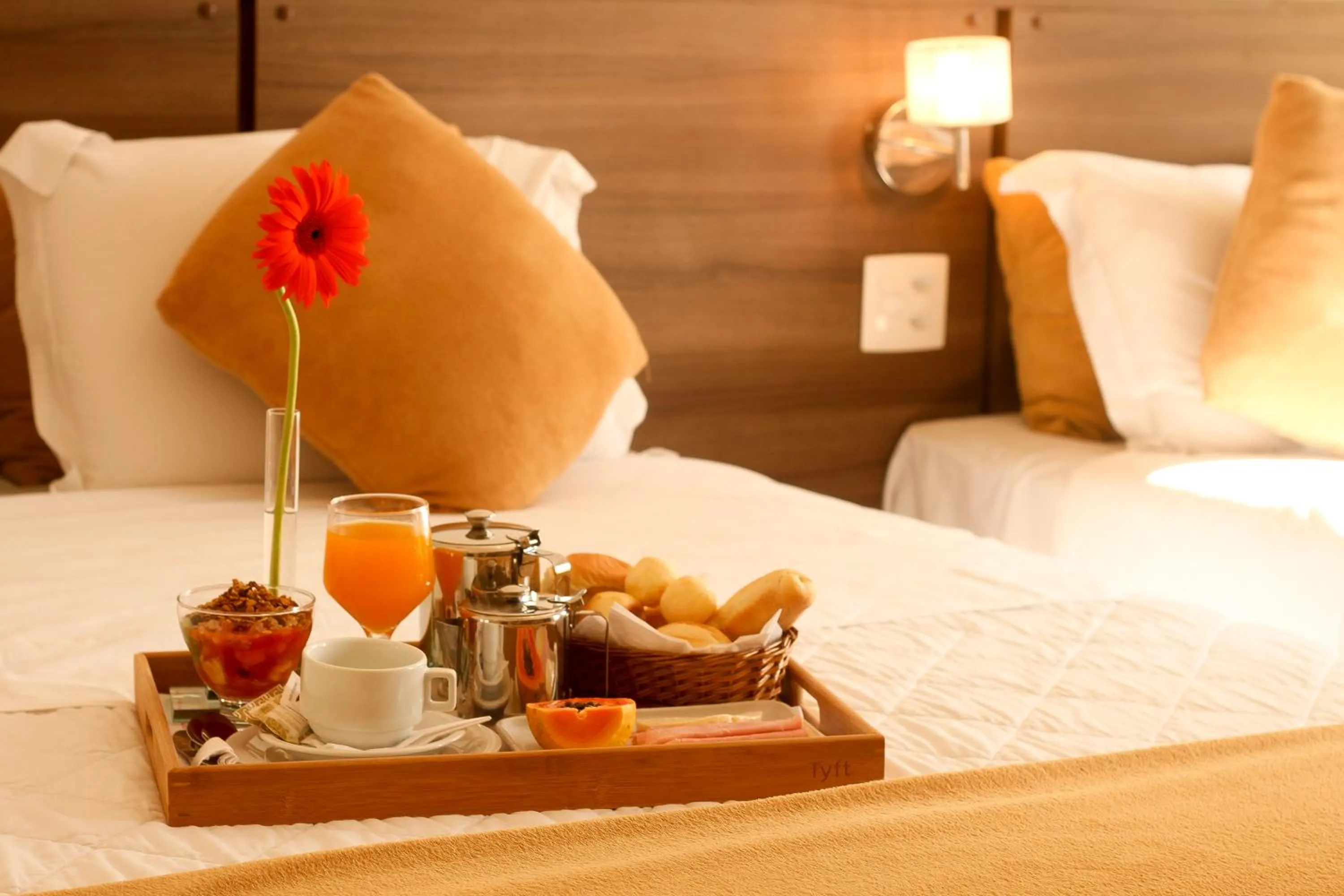 Decorative detail, Bed in Atlântico Hotel