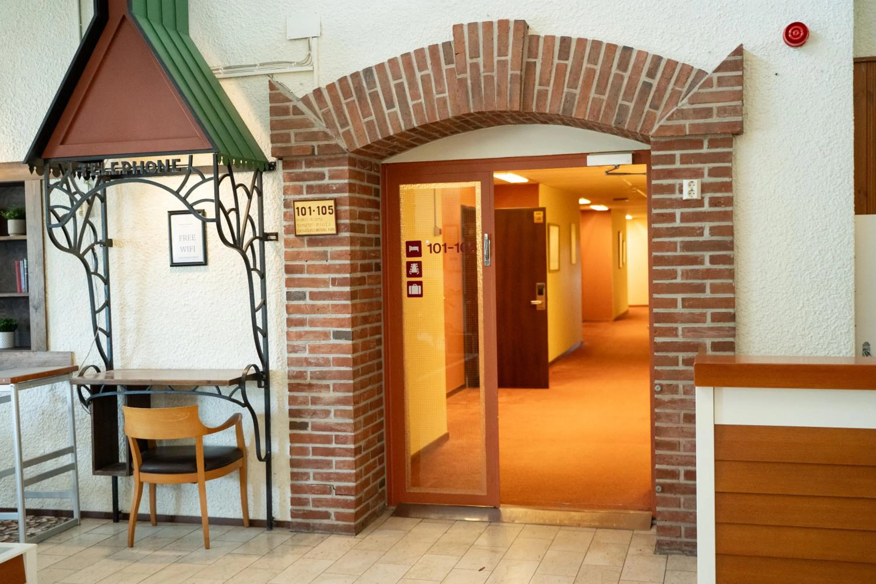 Lobby or reception in Hiisi Hotel Turku Seaport