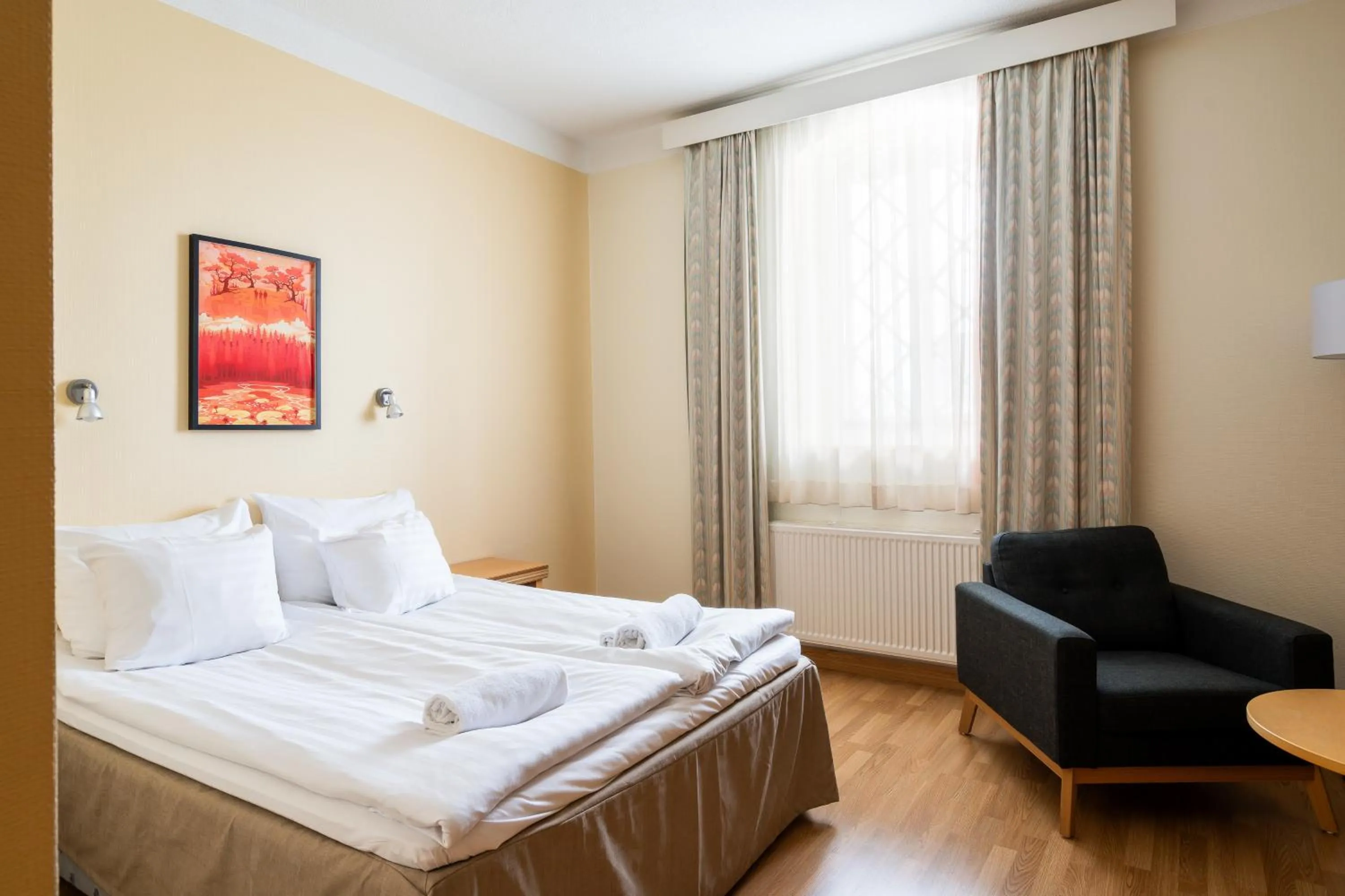 Bedroom, Bed in Hiisi Hotel Turku Seaport