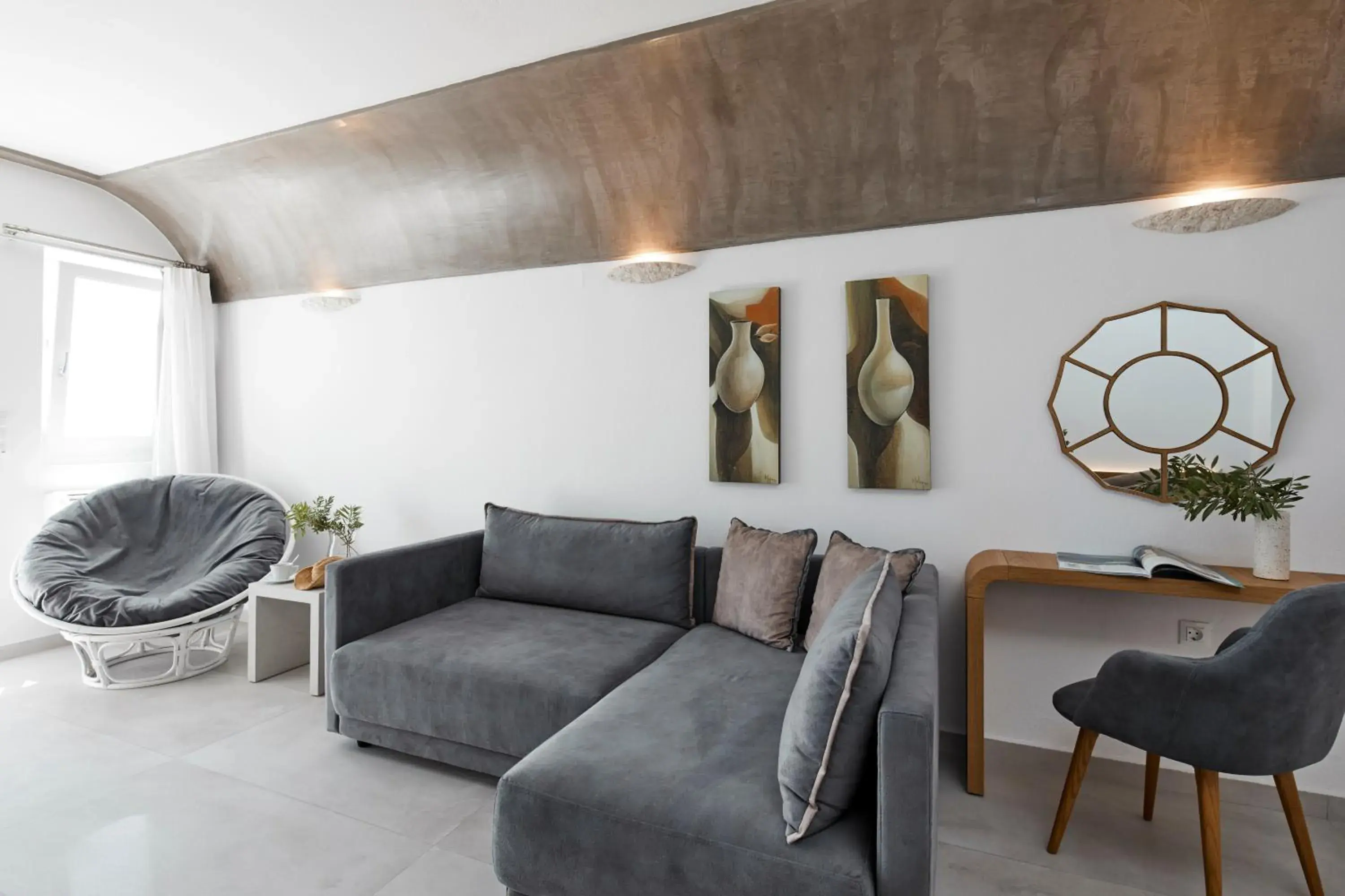 Living room in Santorini Princess Spa Hotel Living room in Santorini Princess Spa Hotel