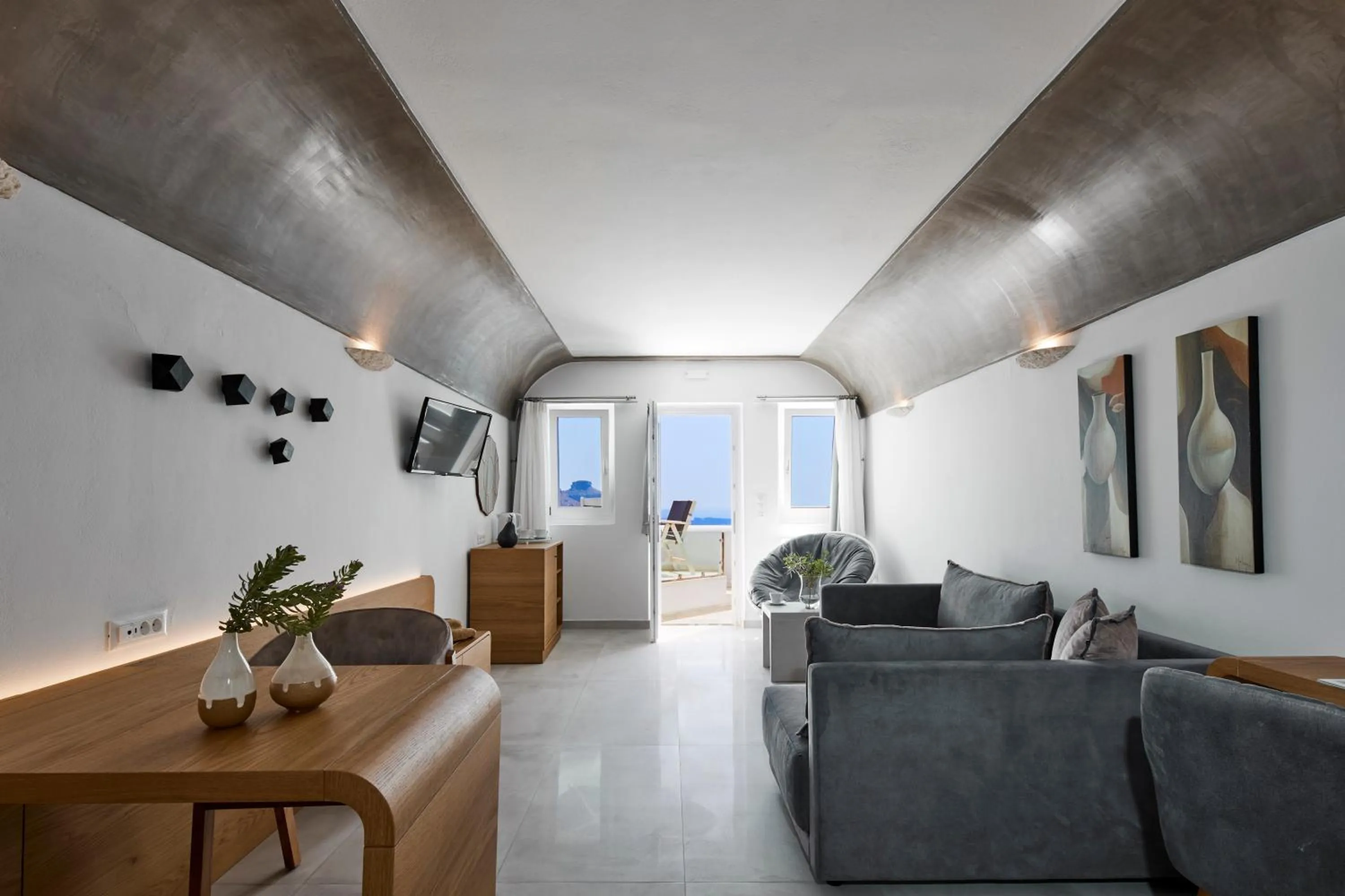 Living room in Santorini Princess Spa Hotel