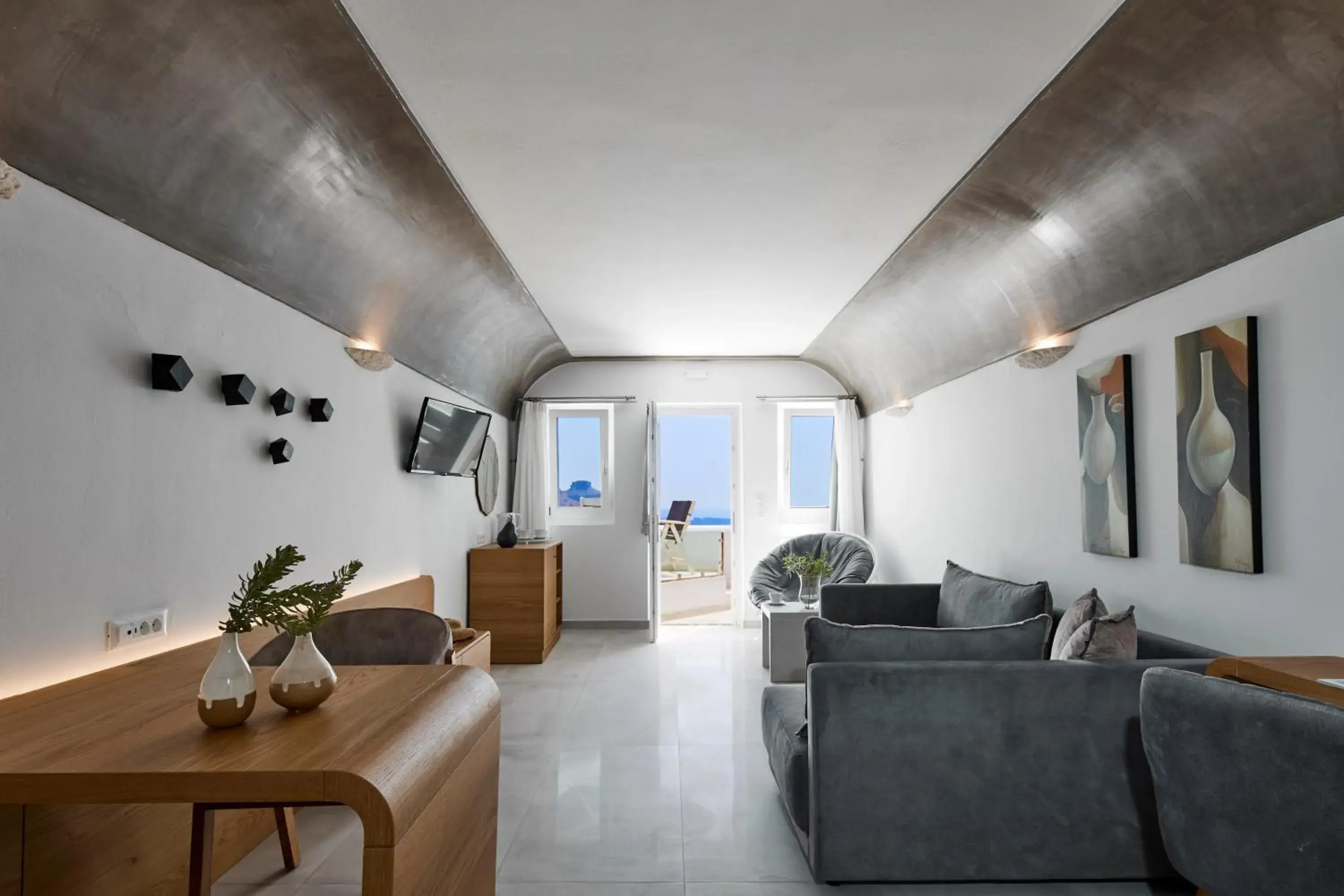 Living room in Santorini Princess Spa Hotel Living room in Santorini Princess Spa Hotel