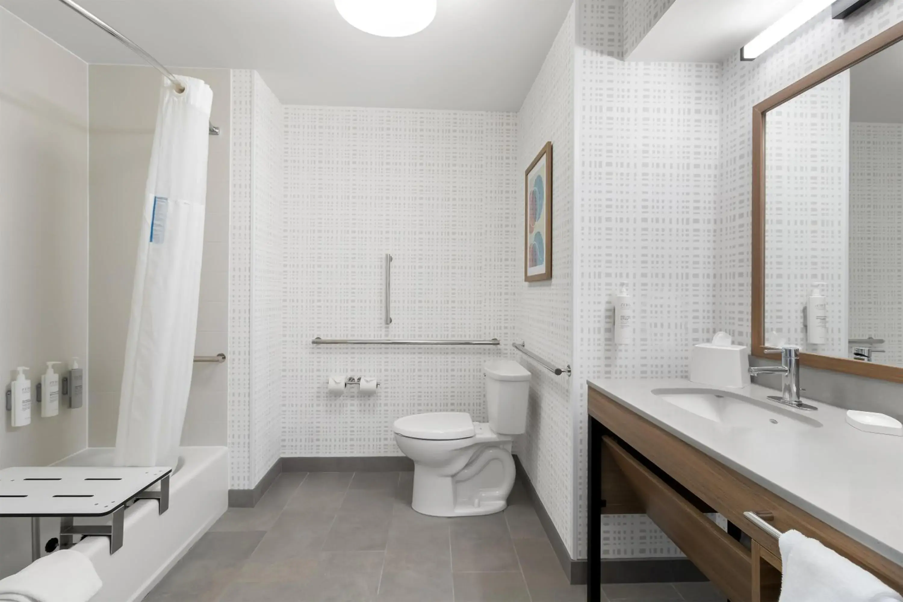 Bathroom in Hampton Inn & Suites New Castle, PA Bathroom in Hampton Inn & Suites New Castle, PA