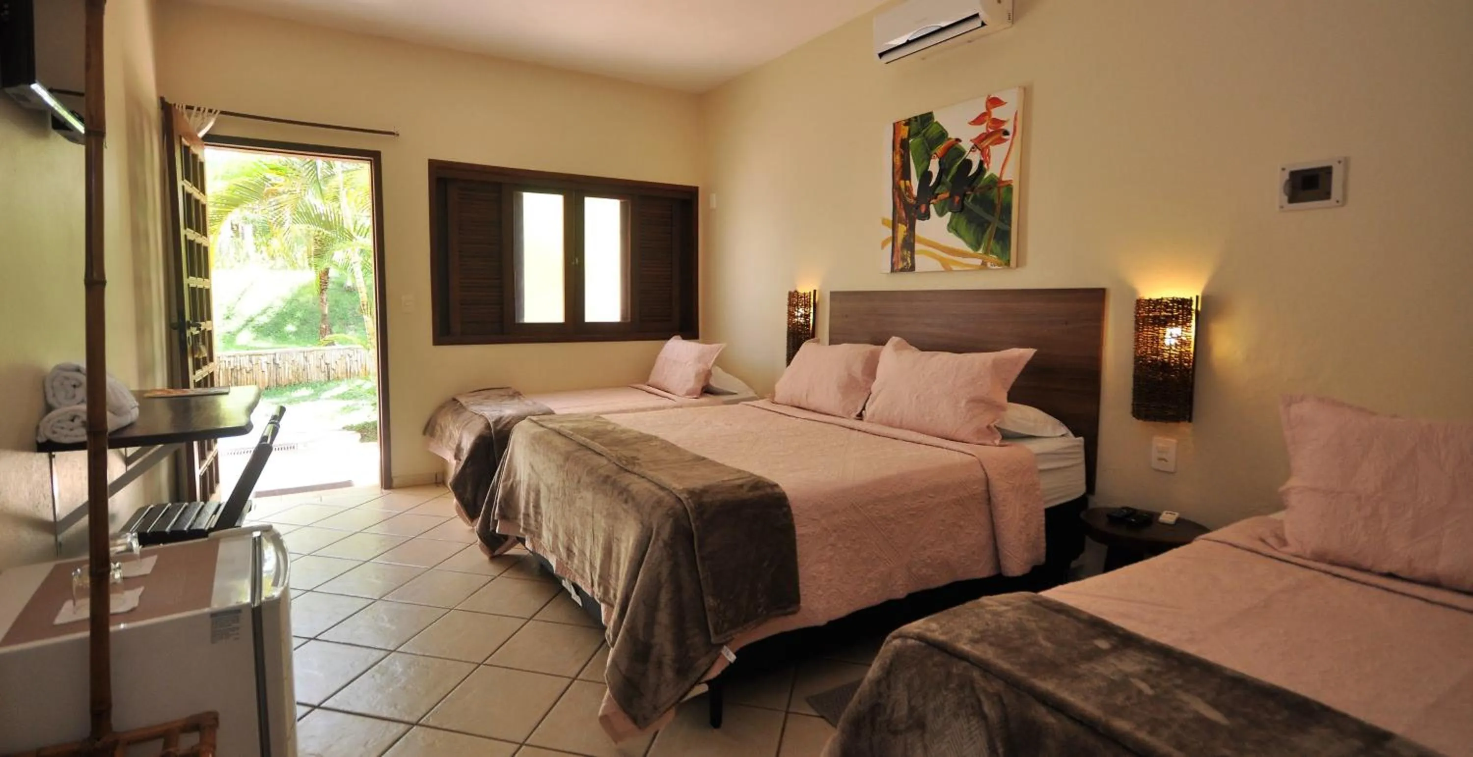 Bed in Pousada Flores do Cerrado