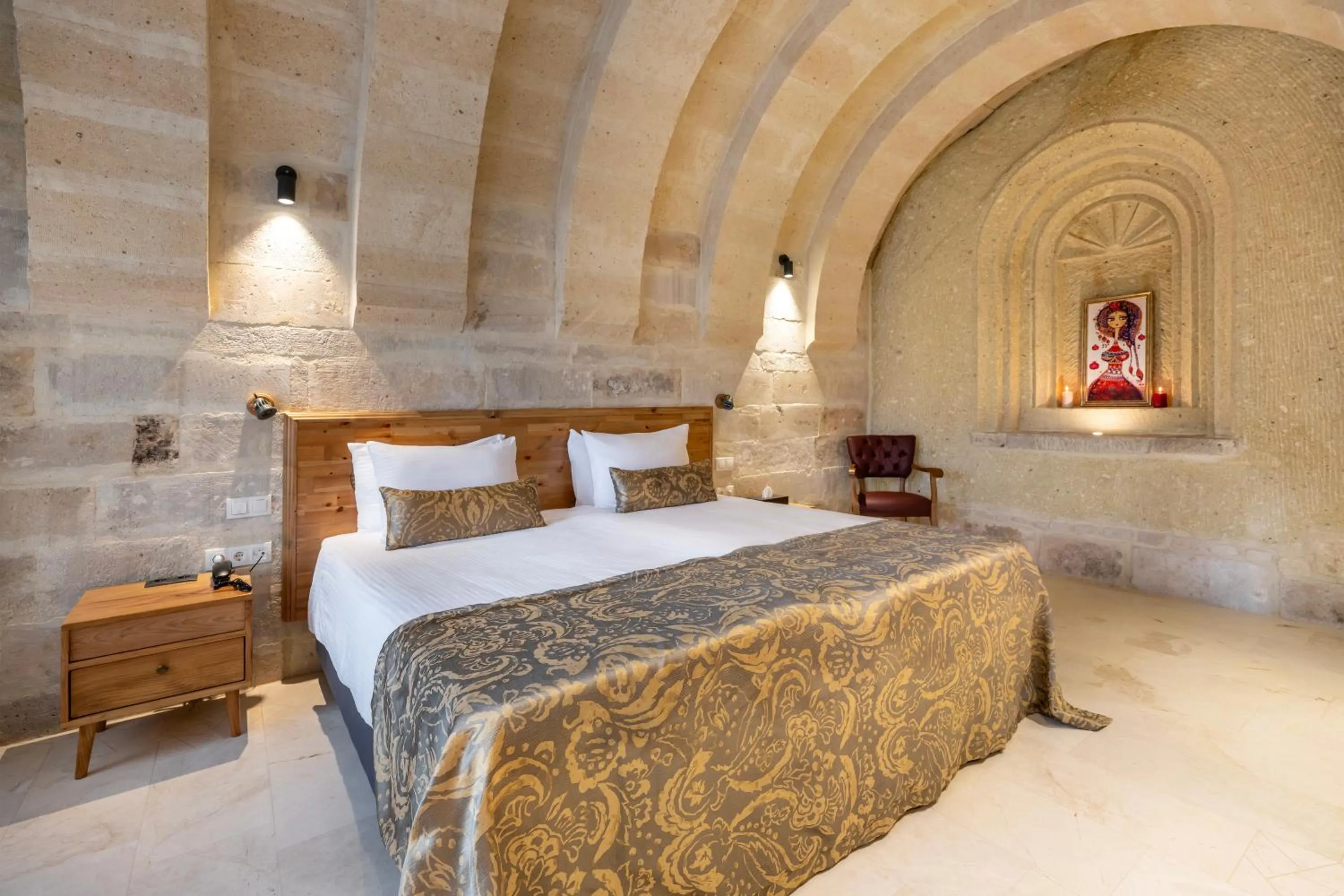Bed in Cappadocia Estates Hotel