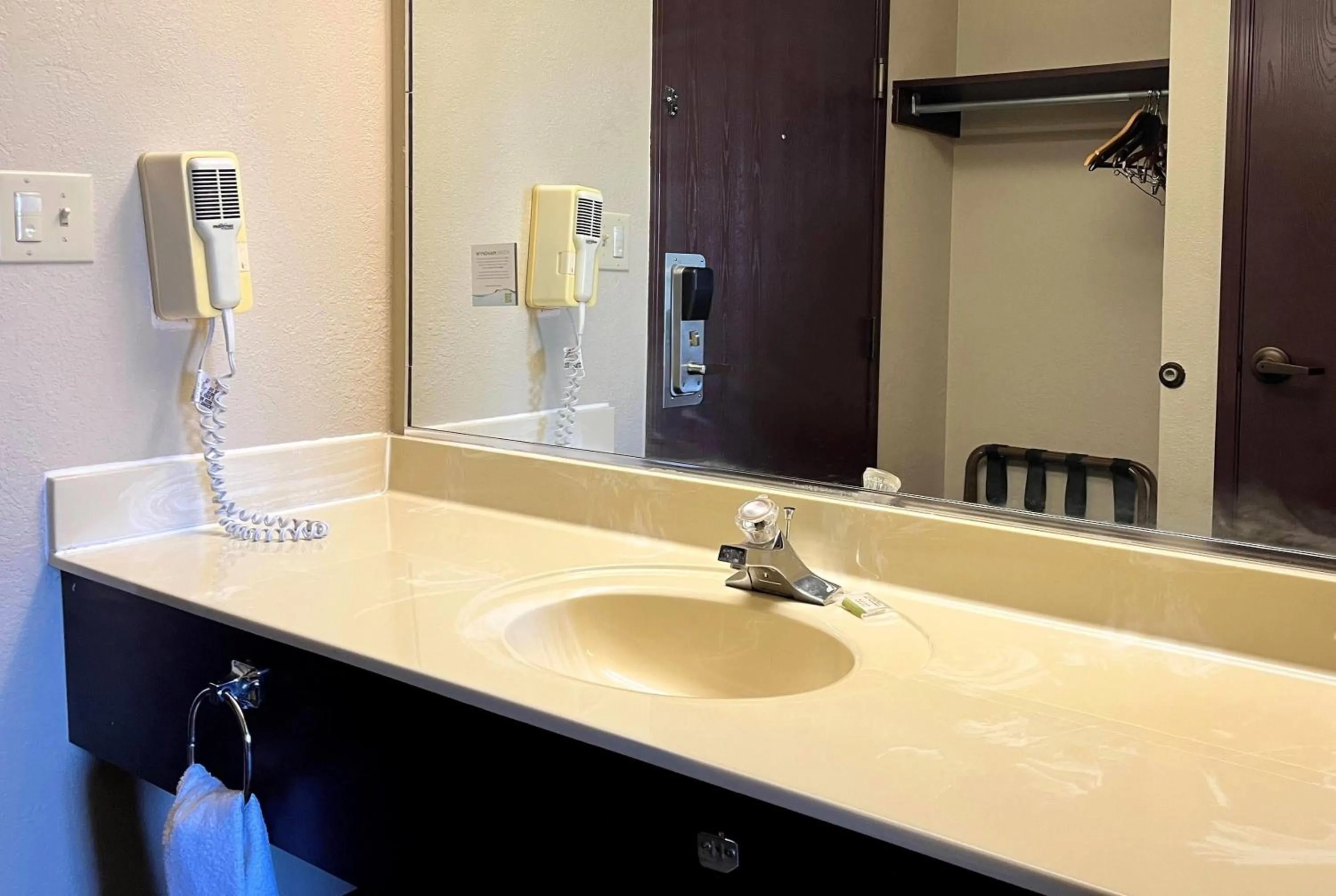 Bathroom in Super 8 by Wyndham Madison IN