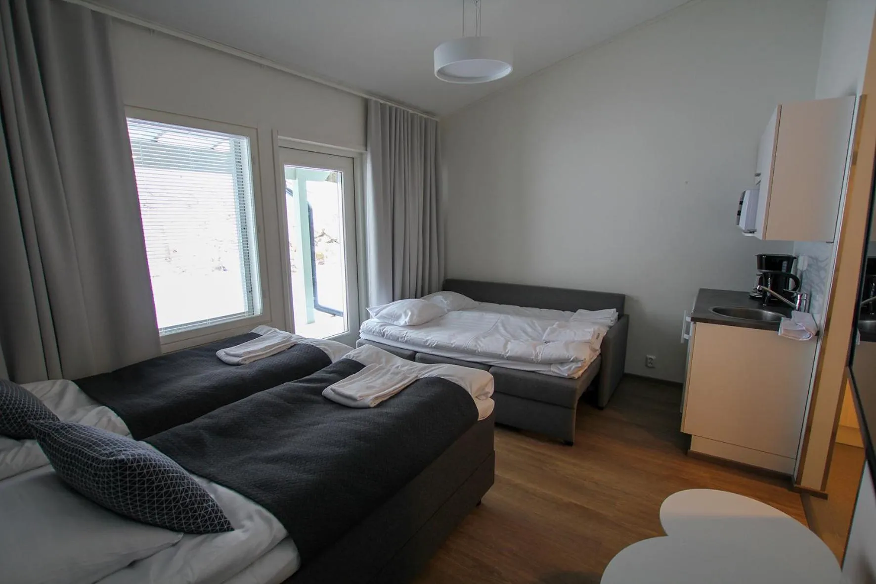 Bed in Spa Hotel Rauhalahti