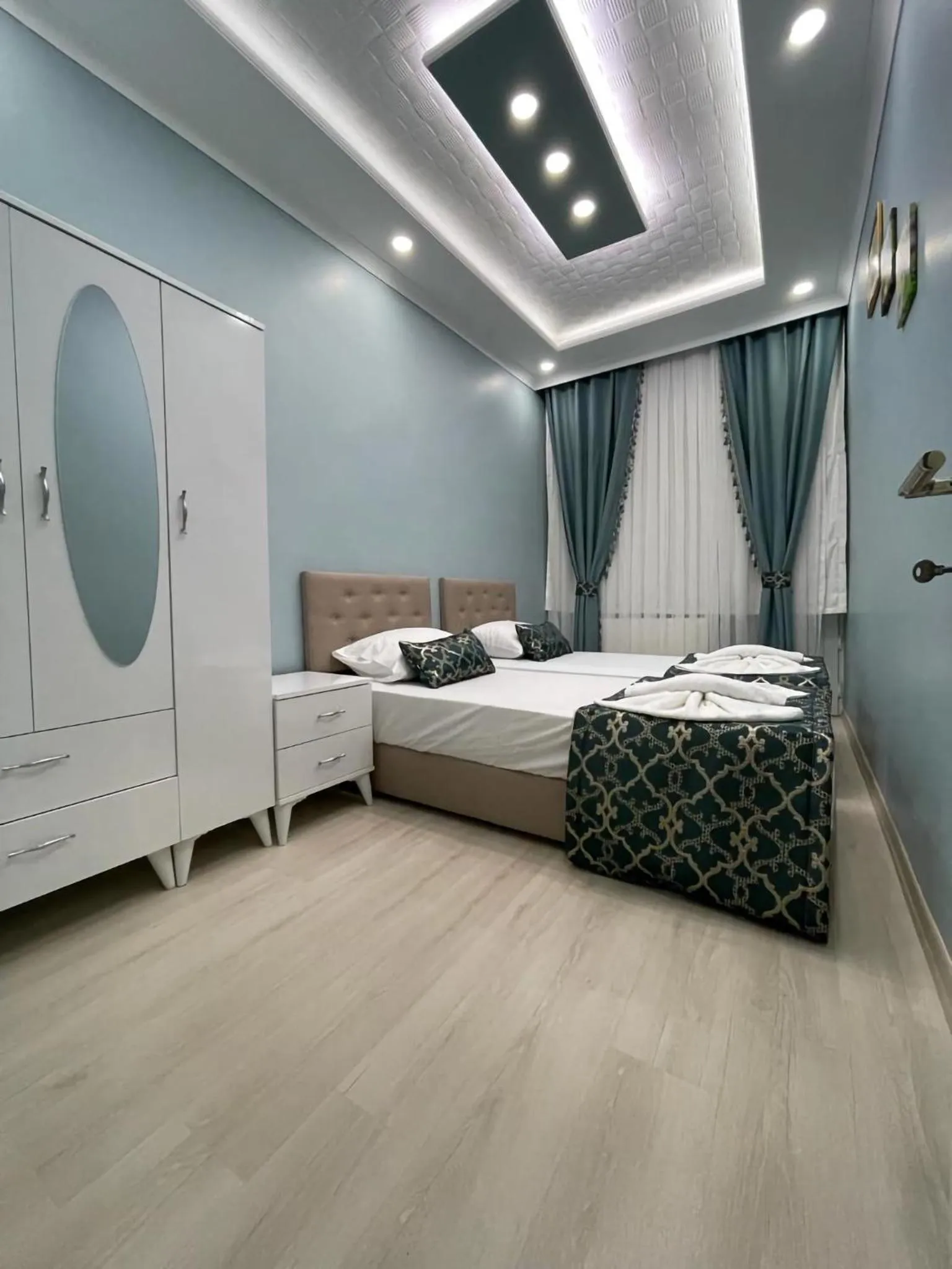 Bed in HagiaSophia Donat Suites