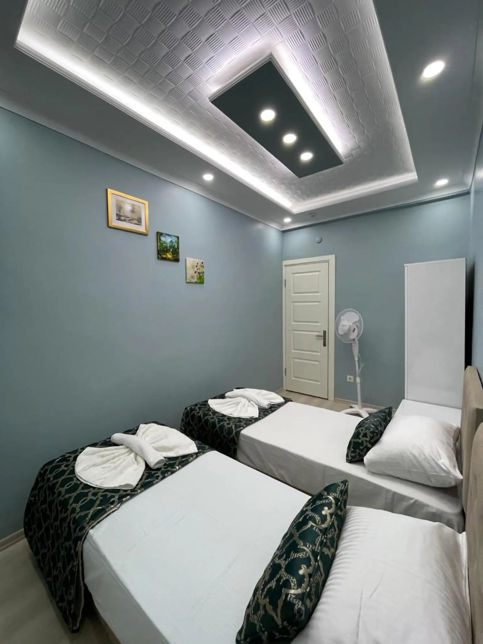 Bed in HagiaSophia Donat Suites