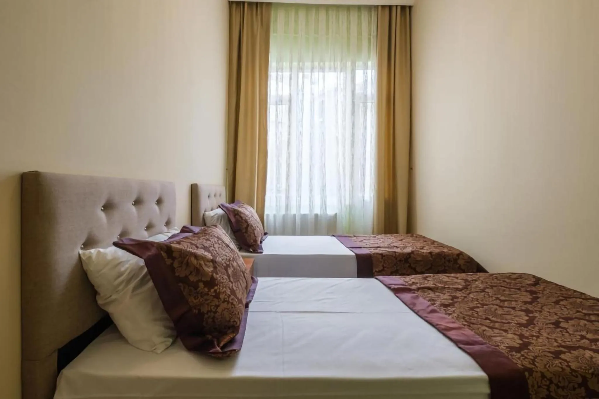 Bed in HagiaSophia Donat Suites