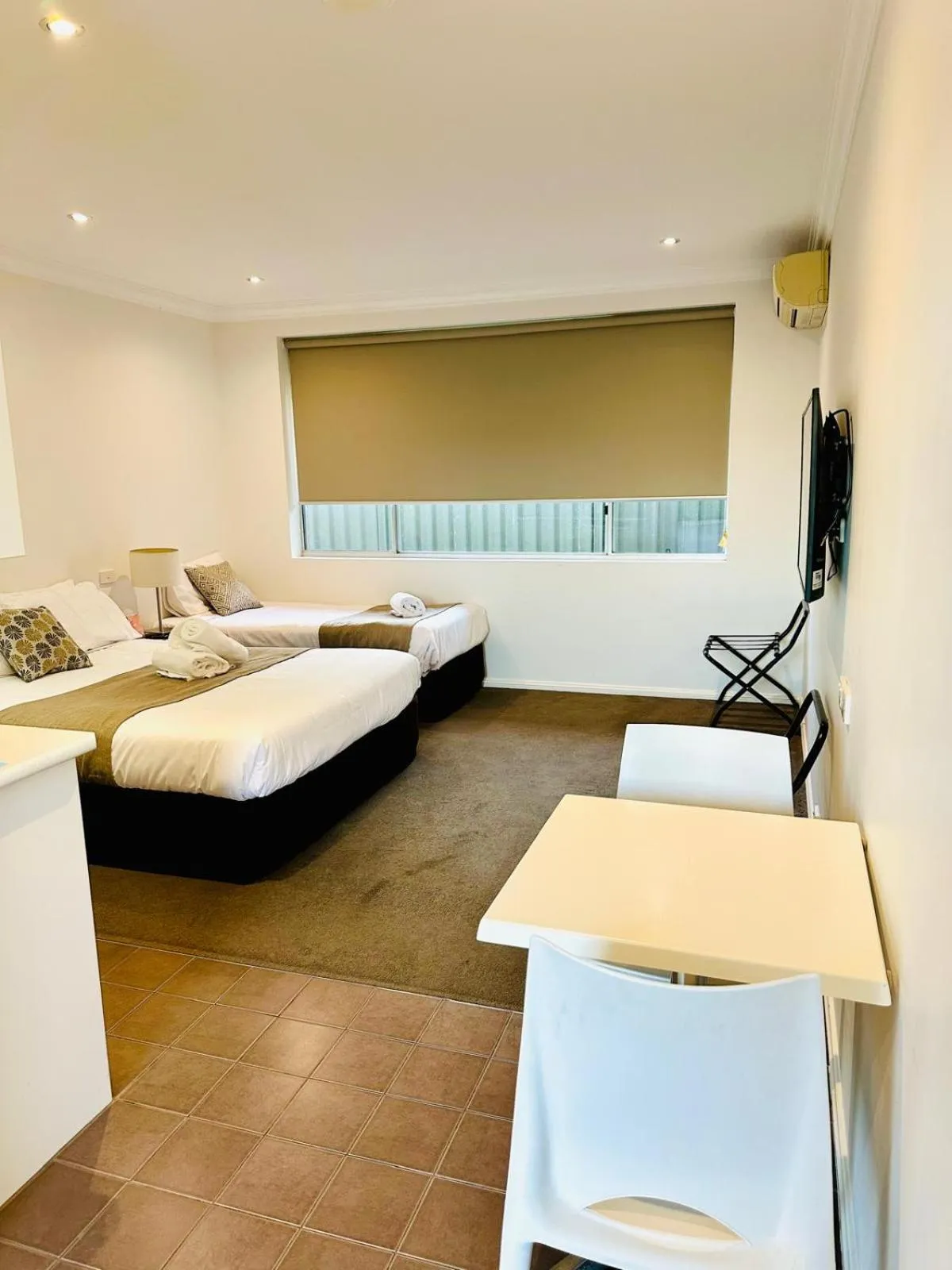 Bed in Merivale Motel