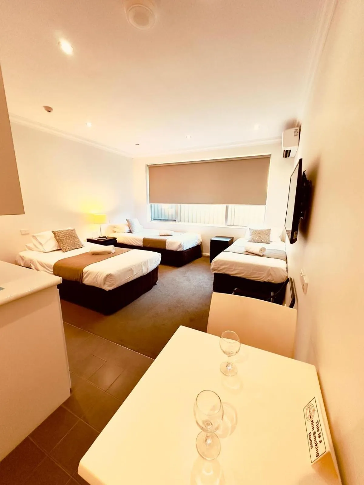 Bed in Merivale Motel