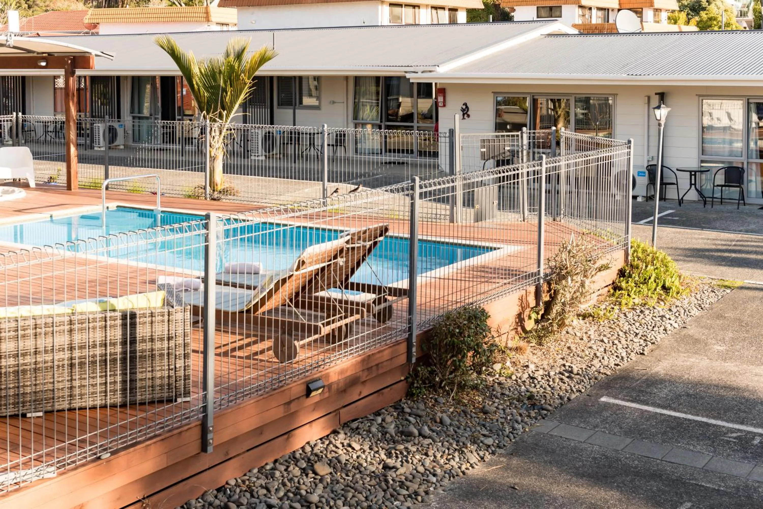 Swimming pool in Averill Court Motel