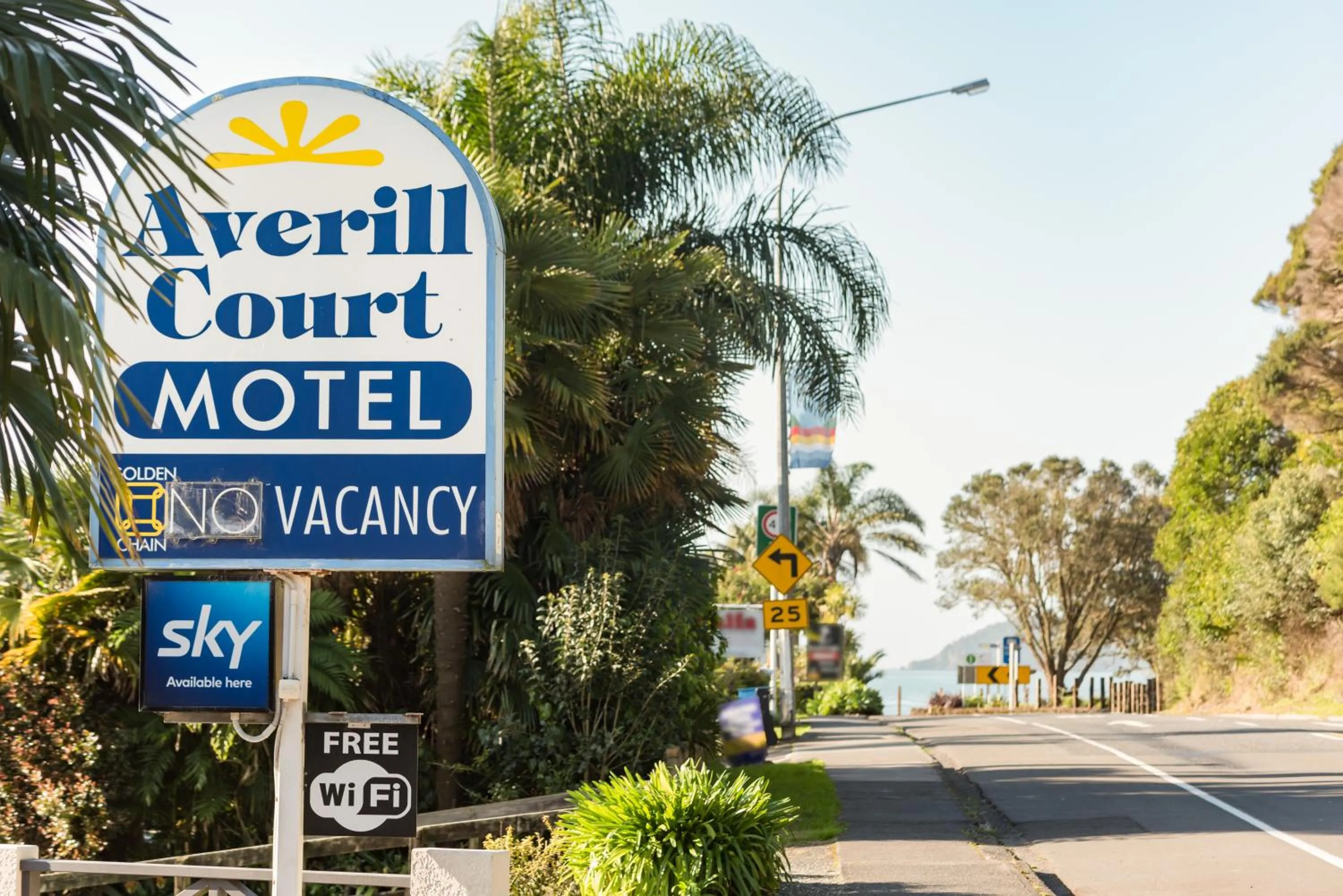 Property logo or sign in Averill Court Motel