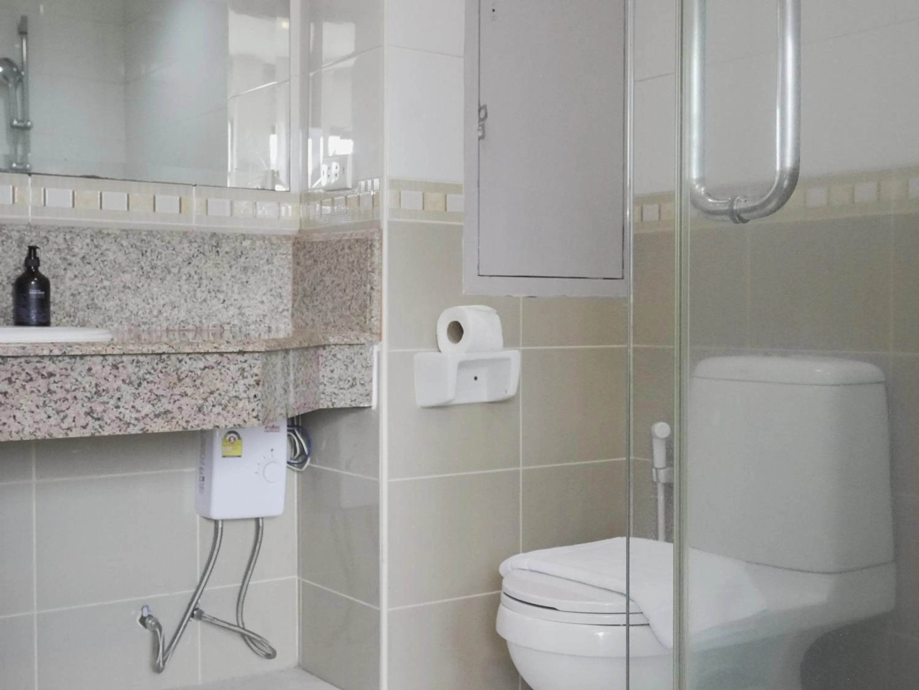 Shower in Teja Hotel